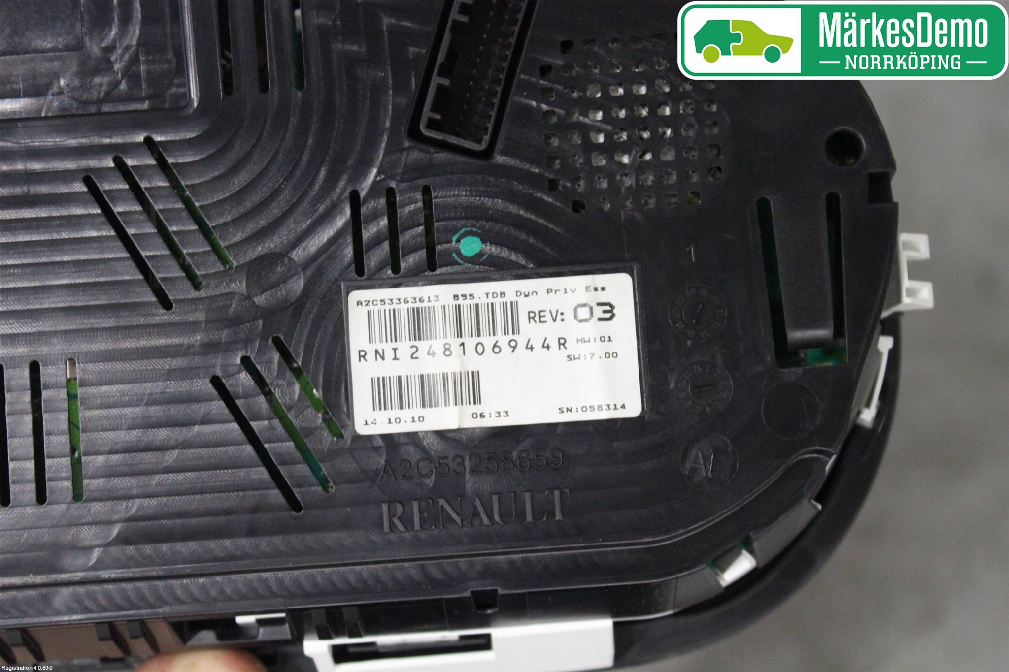 Renault MEGANE III 09-15 Instrument Komb