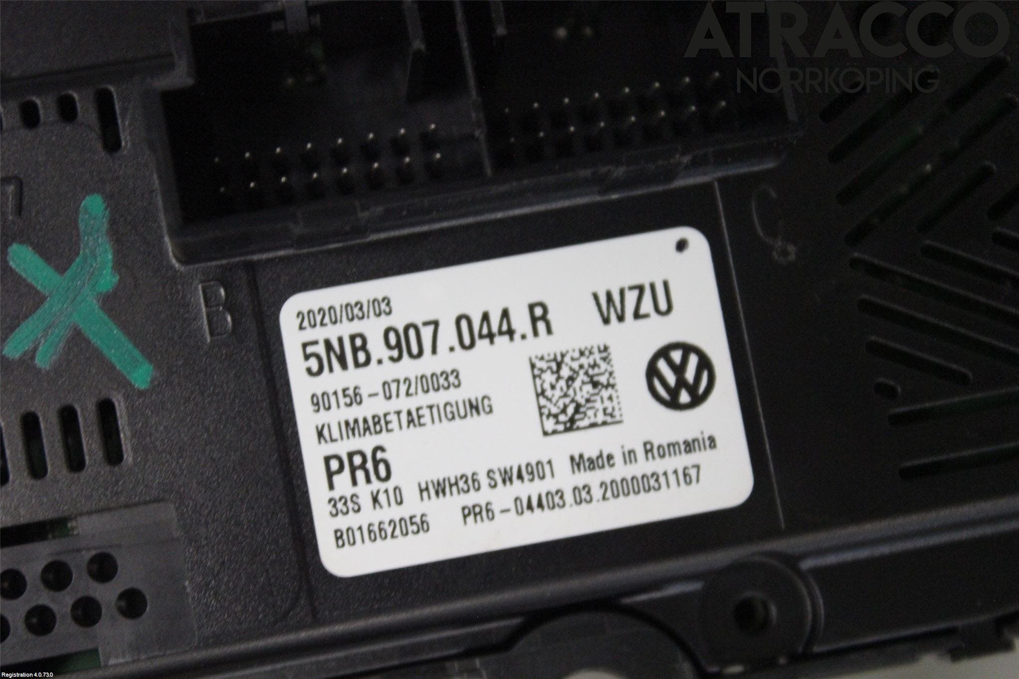 Volkswagen VW TIGUAN 16-24 Värmereglage