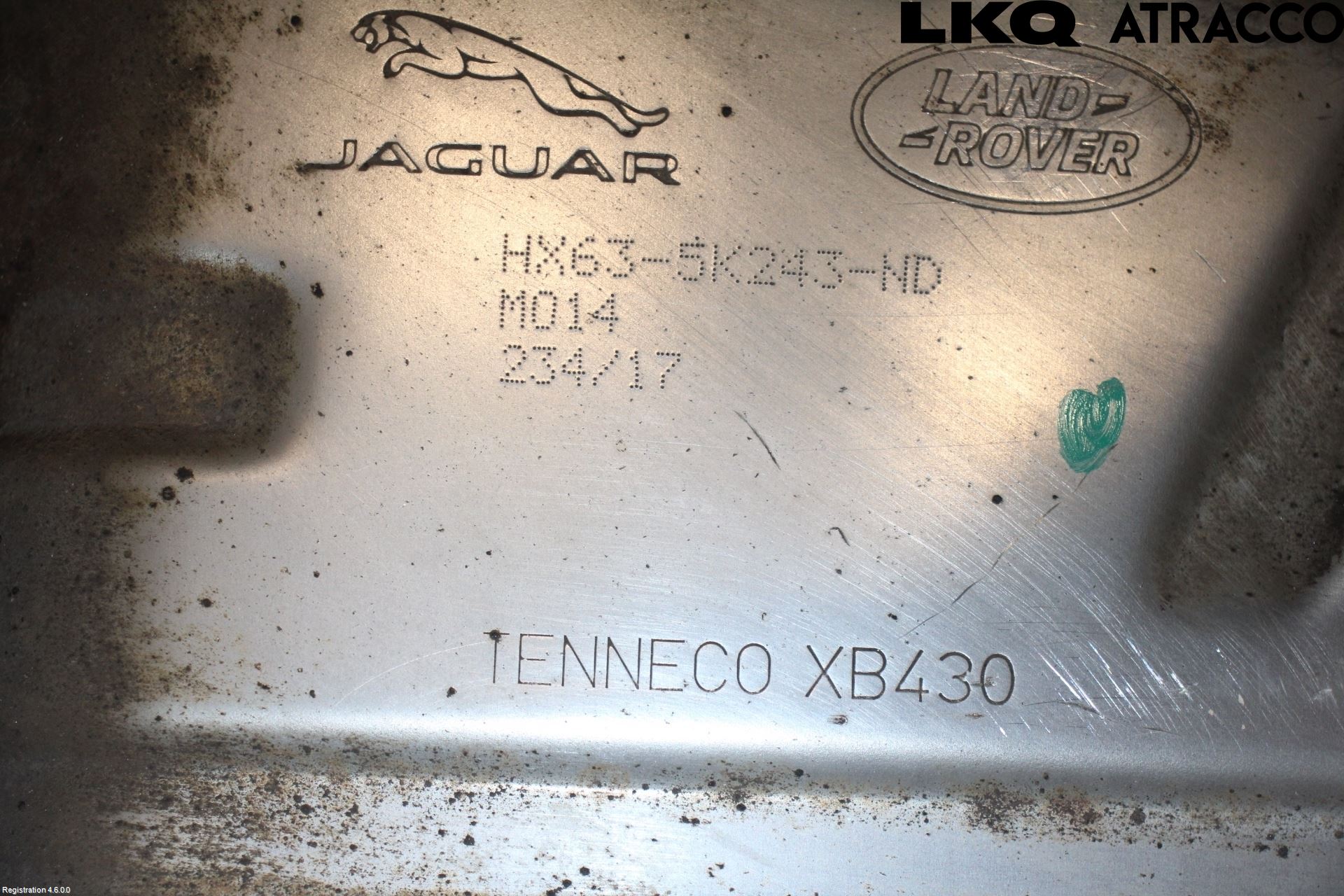 Jaguar XF (X260) 16-24 Avgas Bakre Dämpare