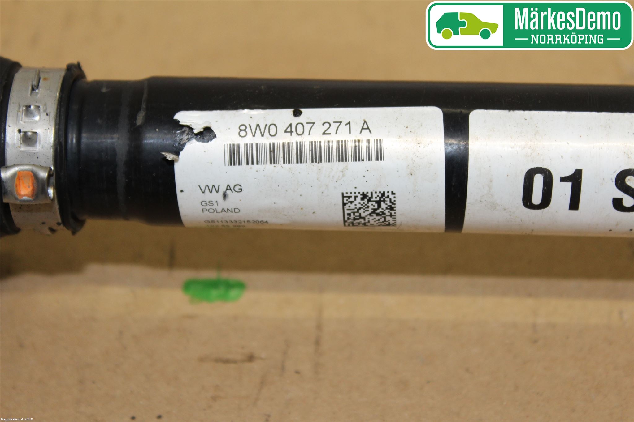 Audi A4/S4 B9 16-19 Drivaxel Fram Vänster