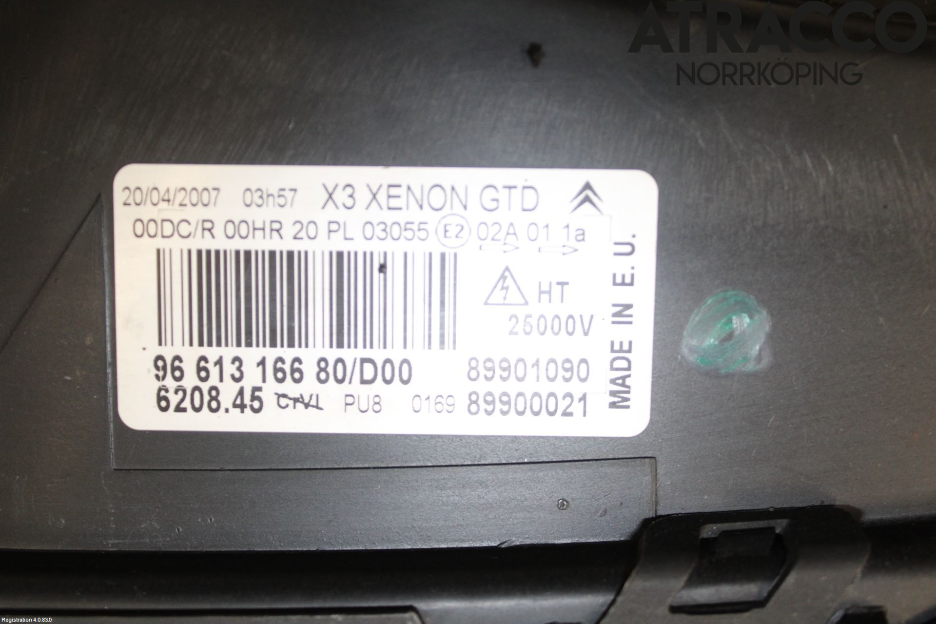 Citroen C5     05-08 Strålkastare Vänster