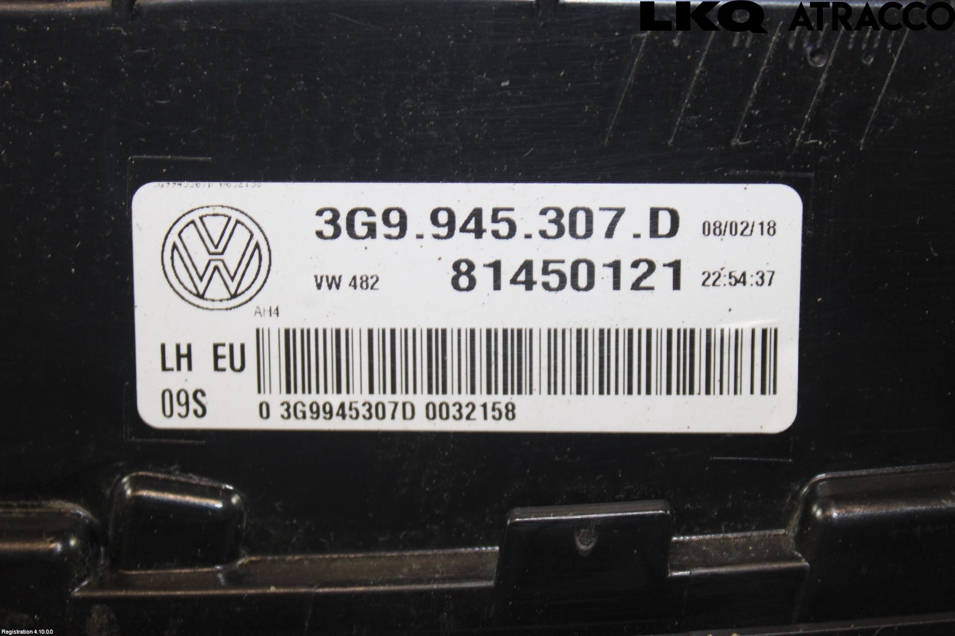 Volkswagen VW PASSAT 15-19 Bakljus Lucka Vä