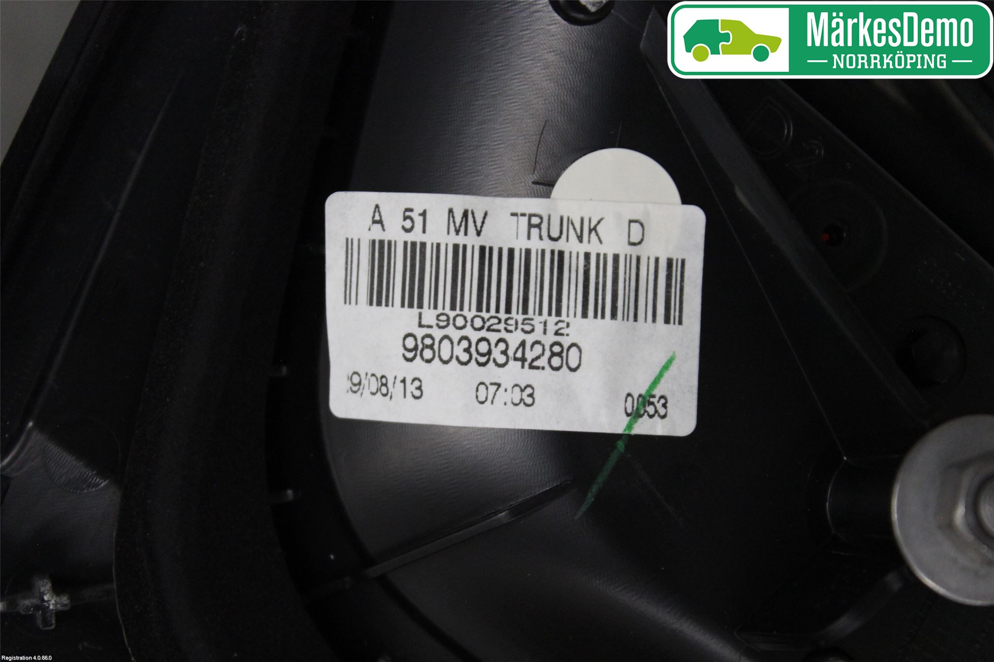 Citroen C3 10-17 Bakljus Lucka Hö