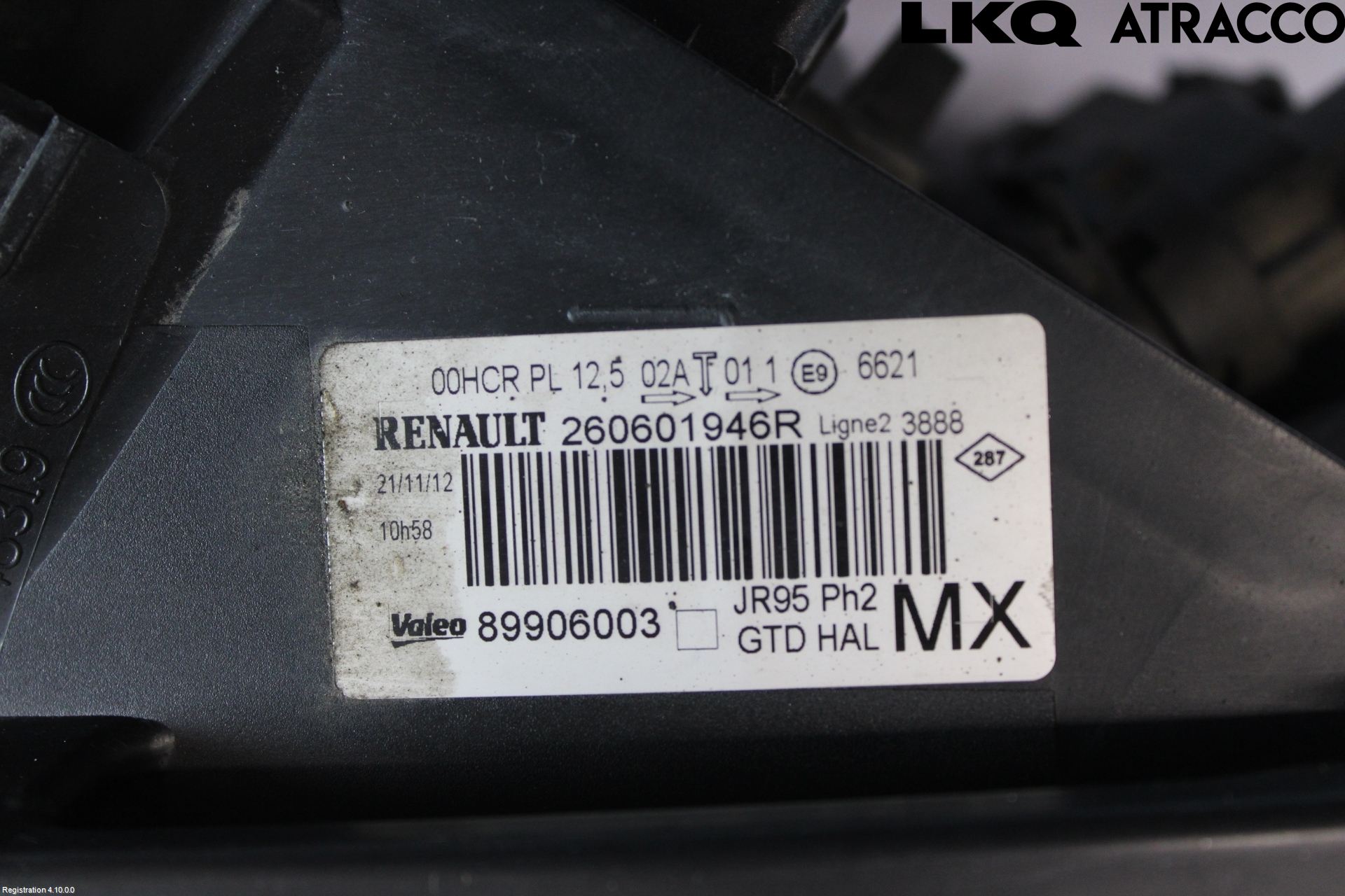 Renault SCÉNIC III / GRAND SCÉNIC 09-16 Strålkastare Vänster