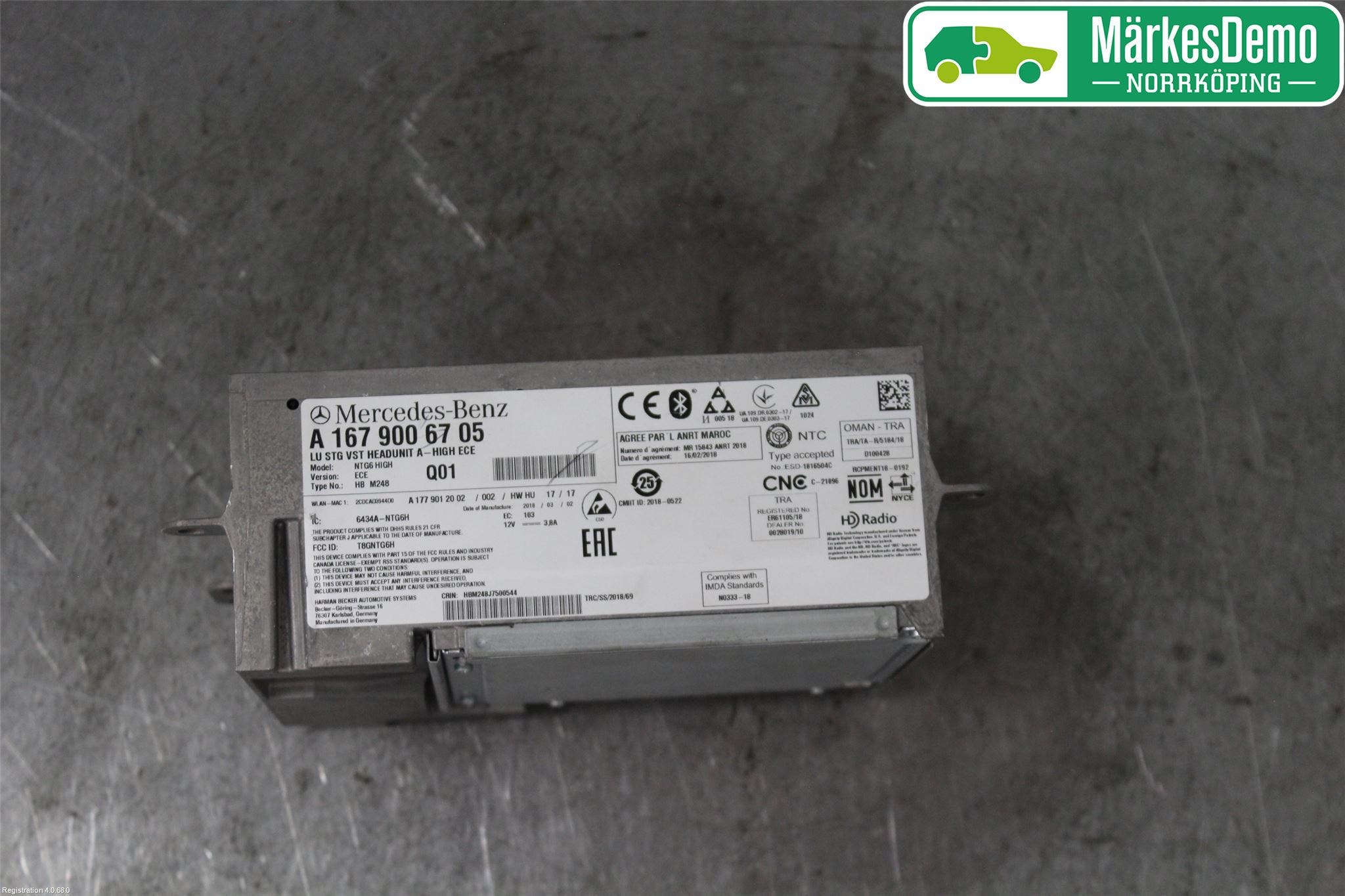 Mercedes-Benz MB A-KLASS (W177) 18- Radio