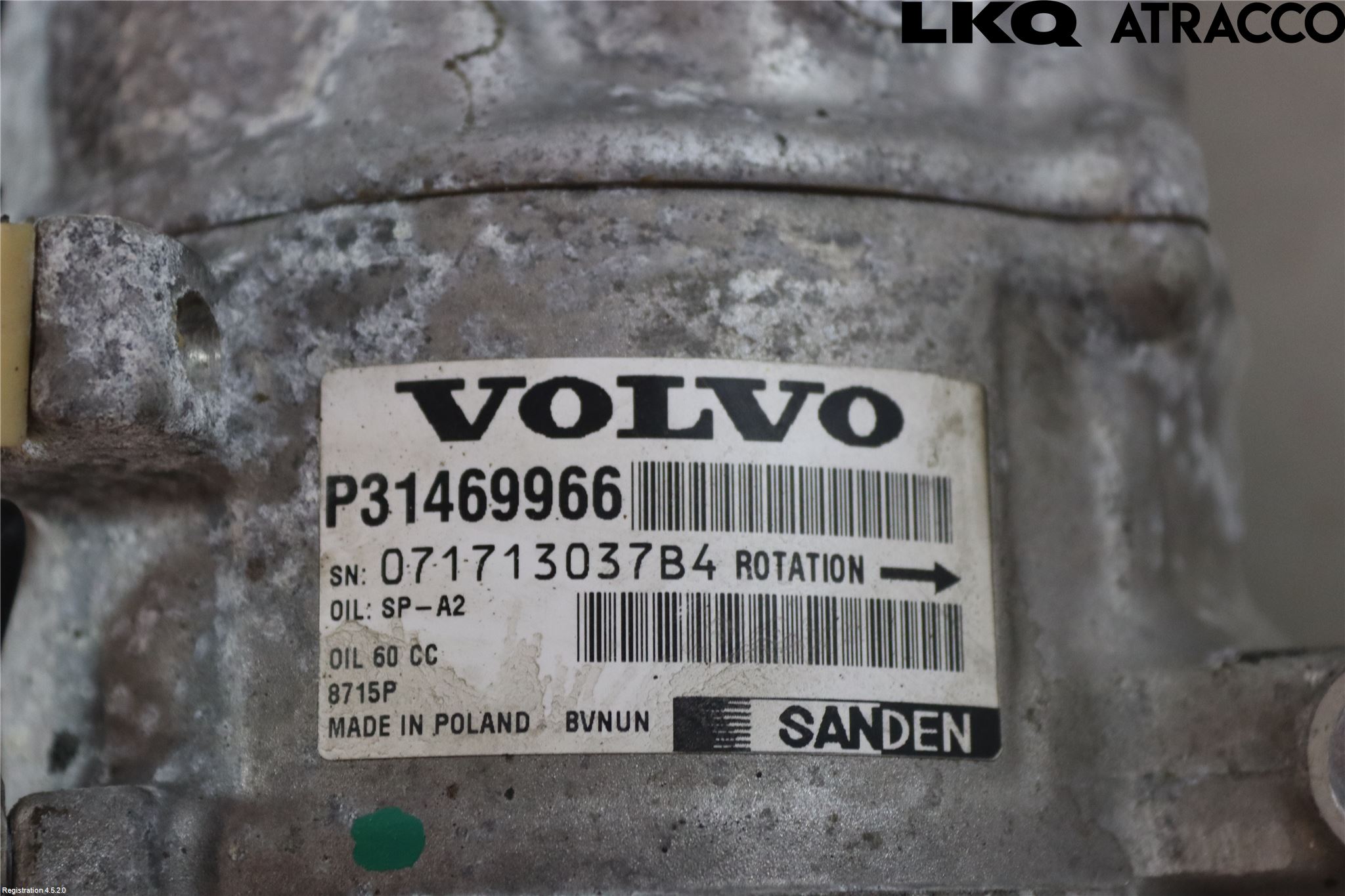 Volvo V90 CROSS COUNTRY 17->> Ac Kompressor