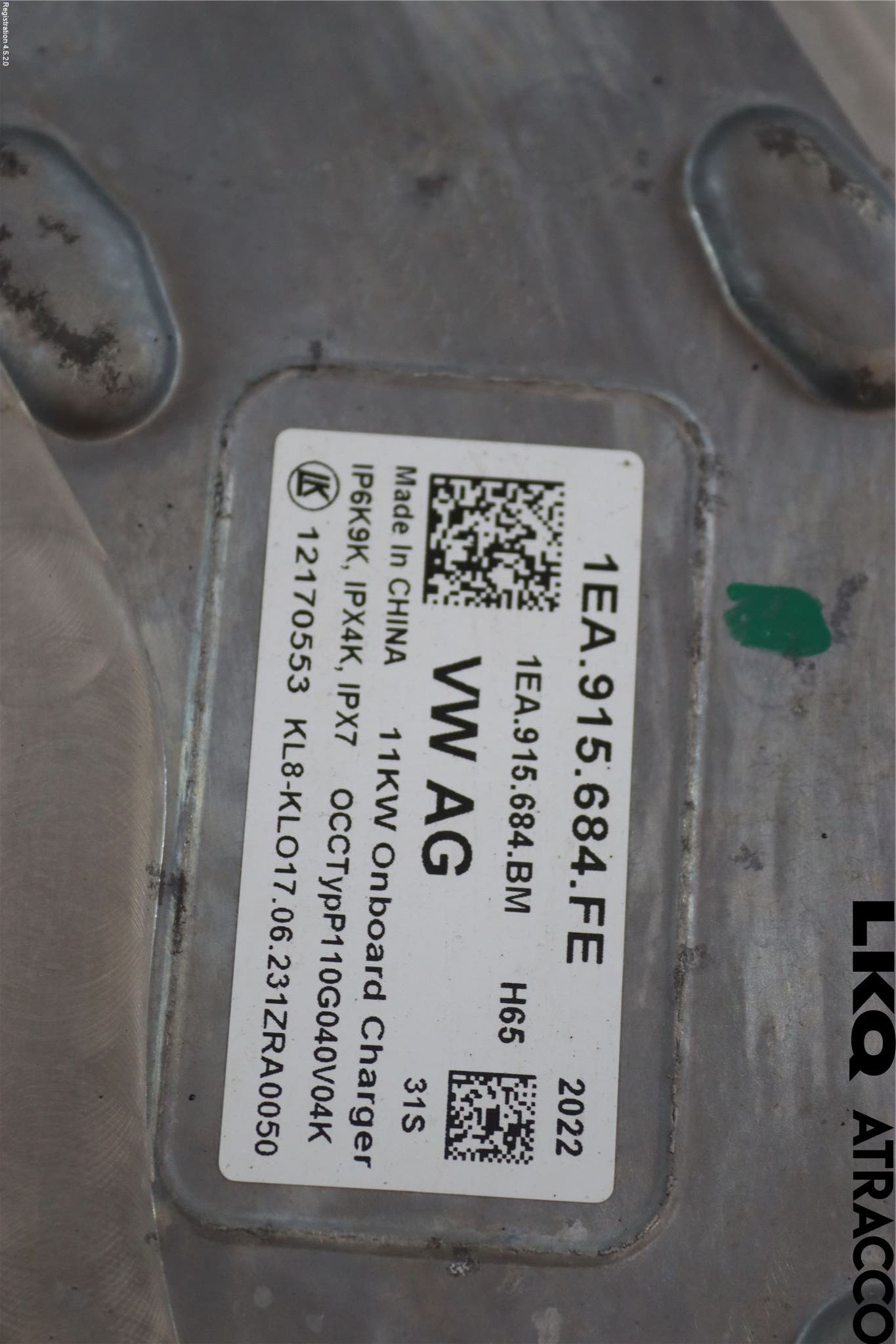 Audi Q4 E-TRON FZ 22- Batteriladdare Högspänning