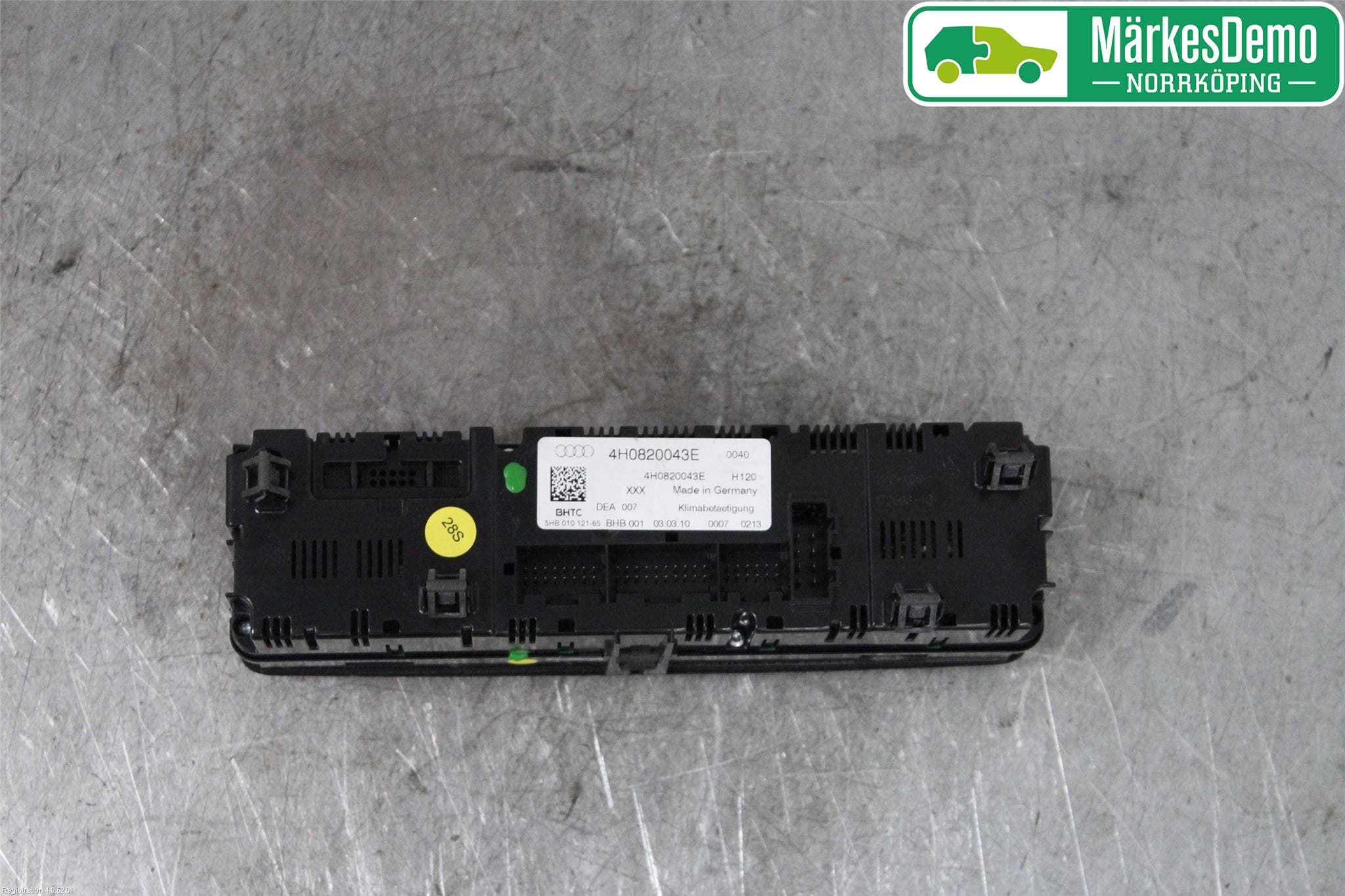 Audi A8/S8 4H 10-17 Värmereglage