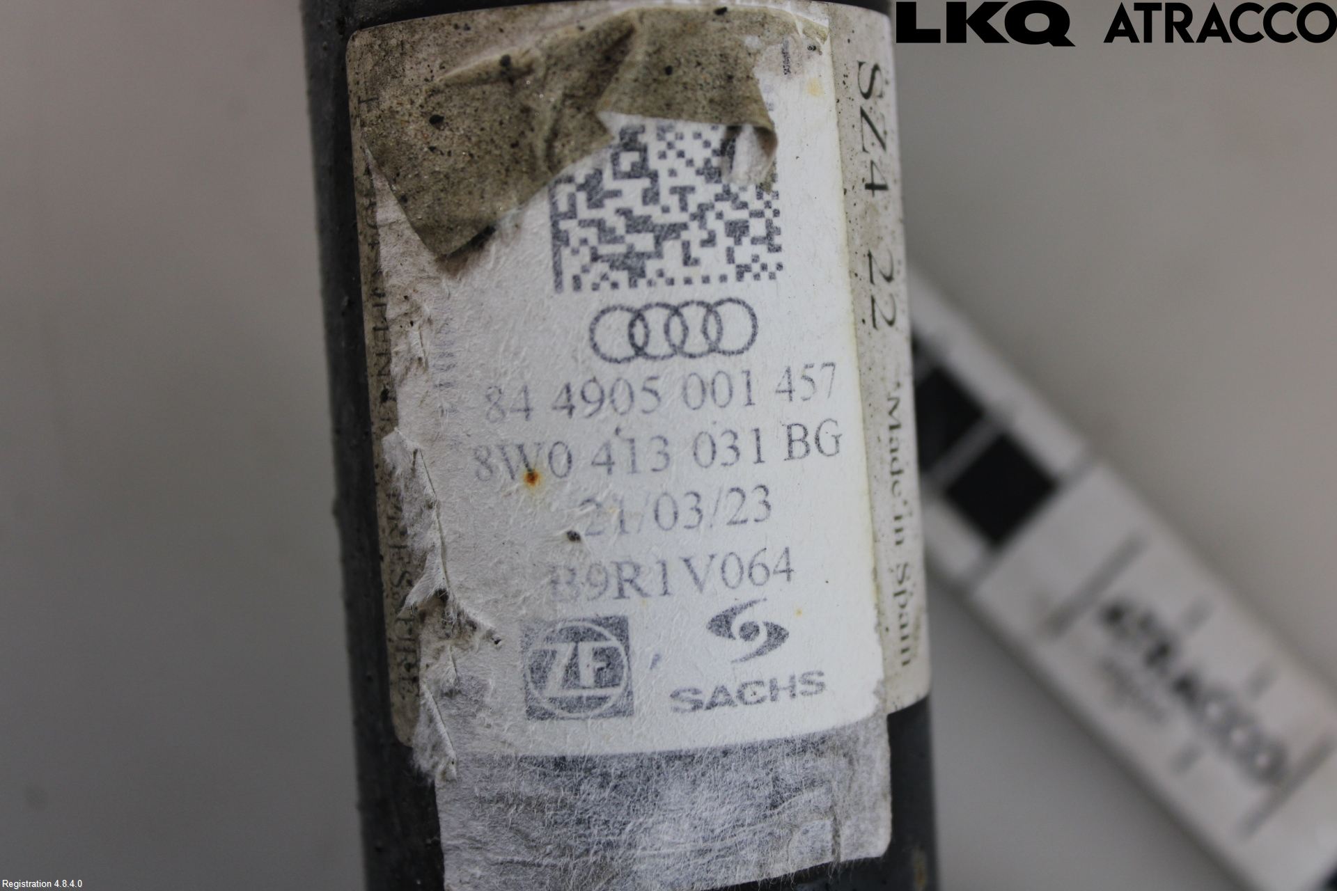Audi A4/S4 B9 20- Fjäderben Fram Höger
