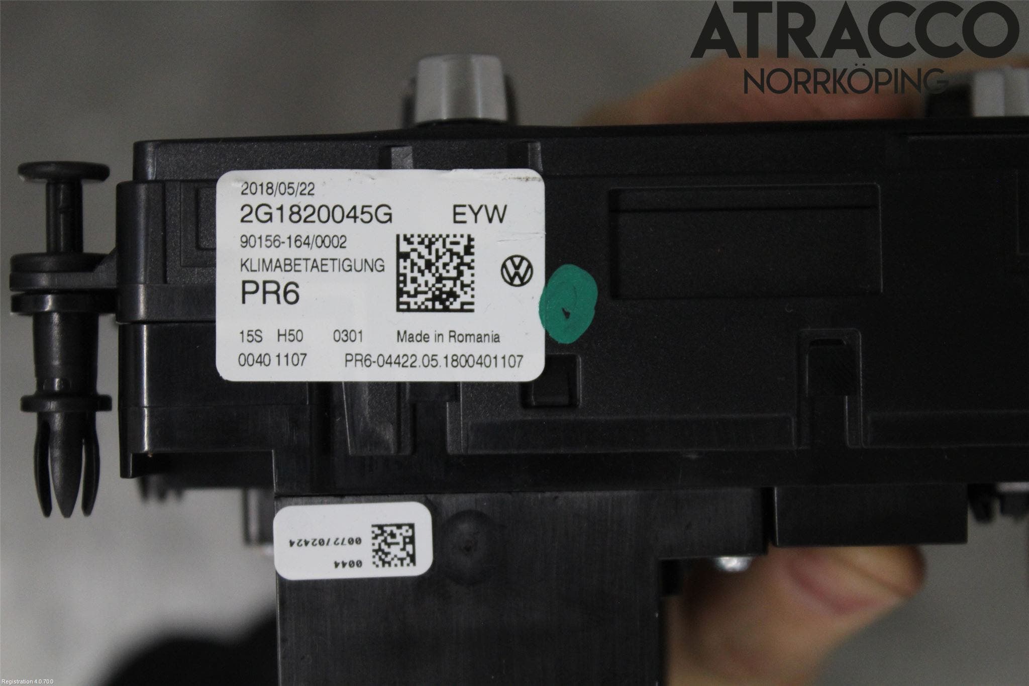 Volkswagen VW POLO VI 18->> Värmereglage