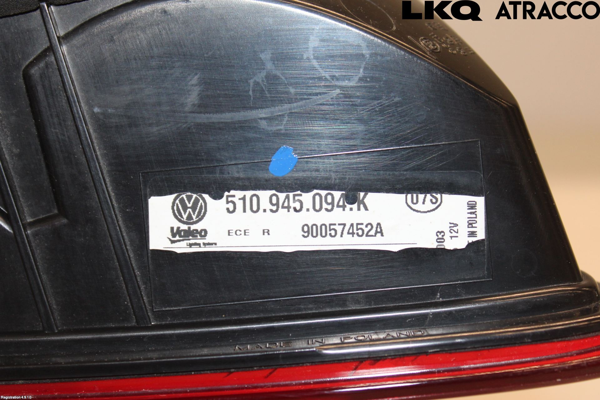 Volkswagen VW GOLF SPORTSVAN 15-20 Bakljus Höger