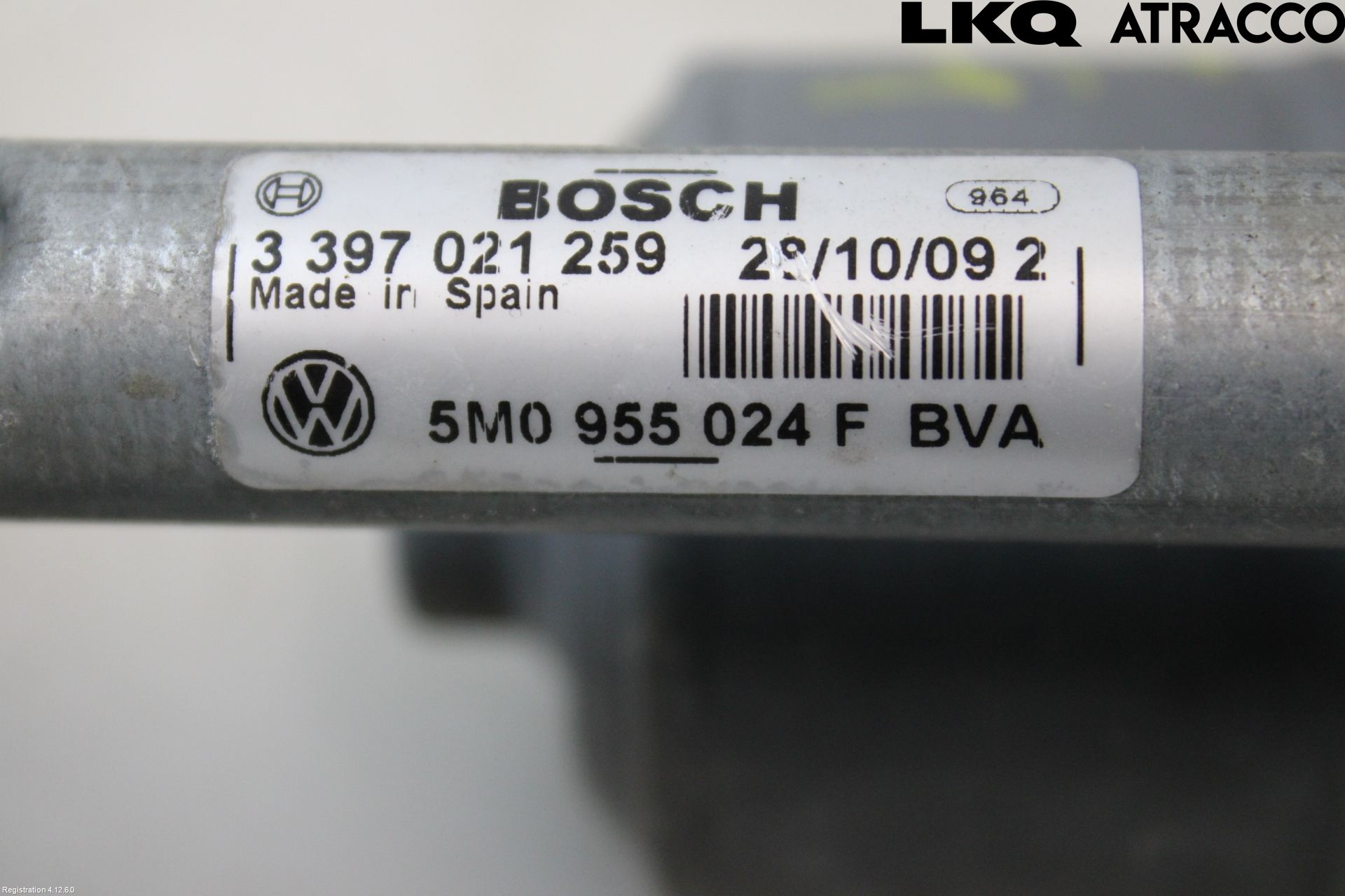 Volkswagen VW GOLF PLUS/CROSS GOLF 04-14 Torkarmekanism Vindruta