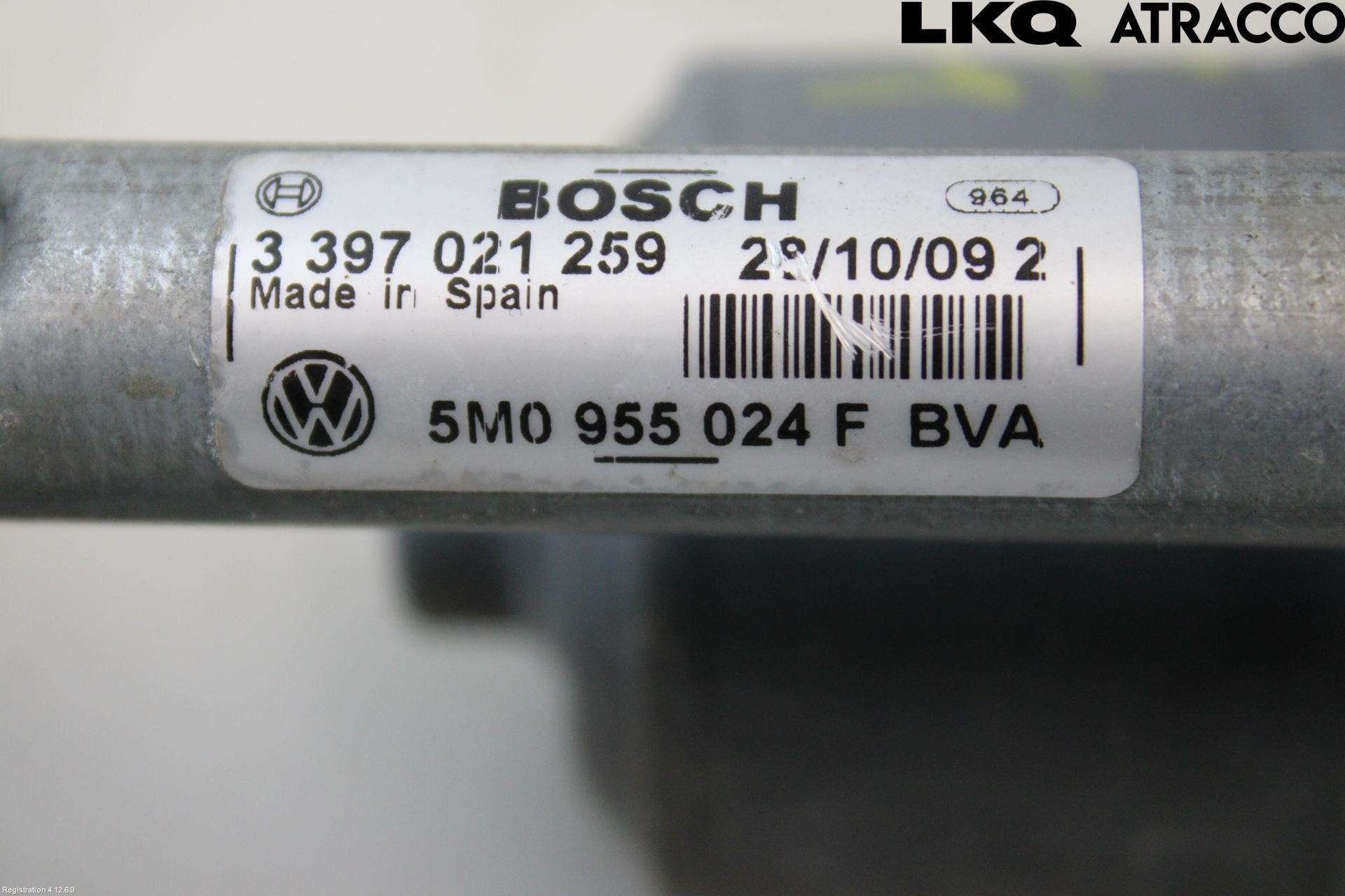 Volkswagen VW GOLF PLUS/CROSS GOLF 04-14 Torkarmekanism Vindruta