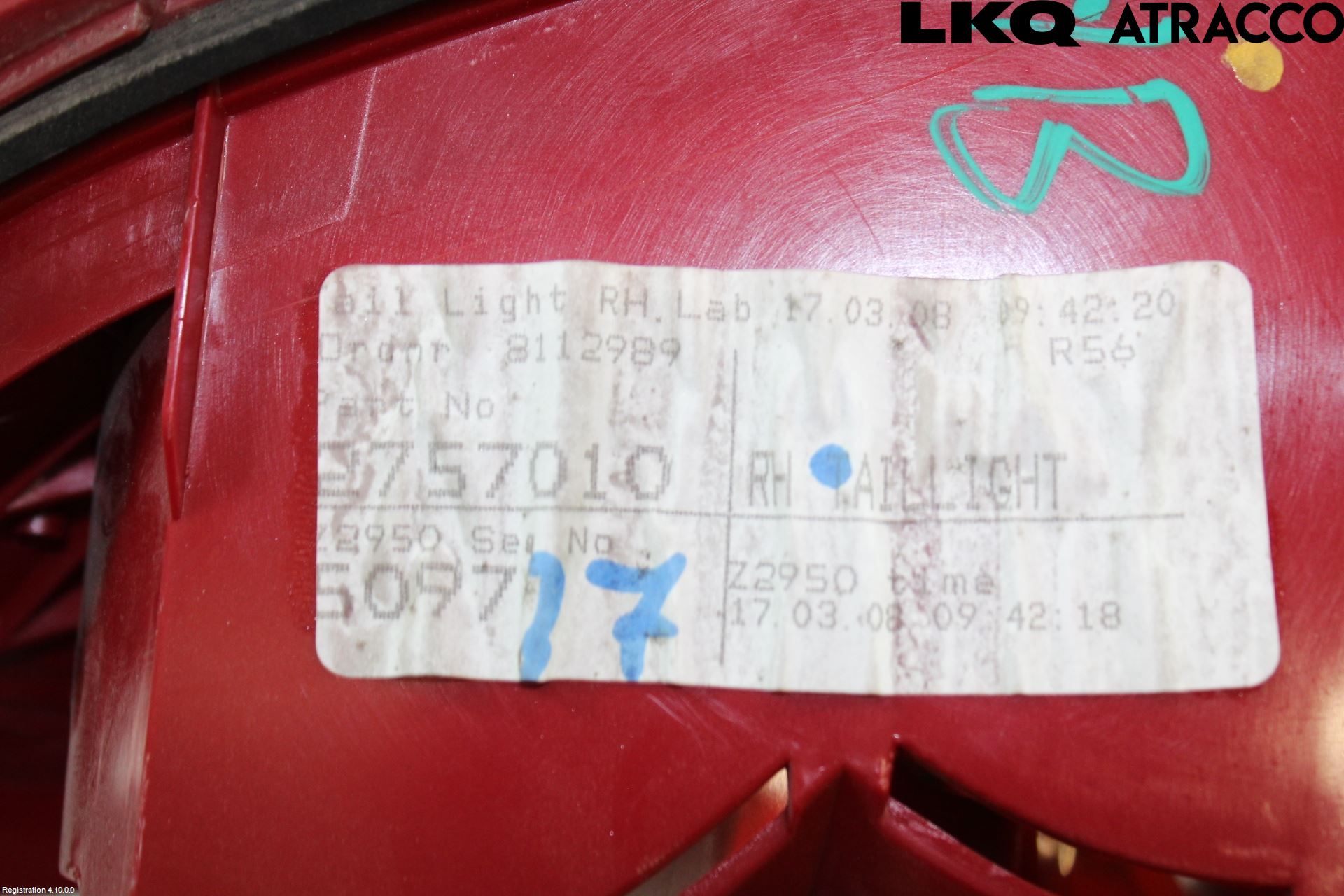 Mini COUPE R56 05-14 Bakljus Höger