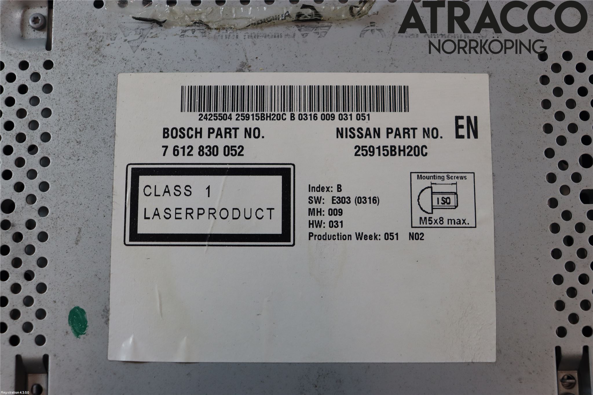 Nissan QASHQAI 10-14 Cd Radio - Multimediapanel