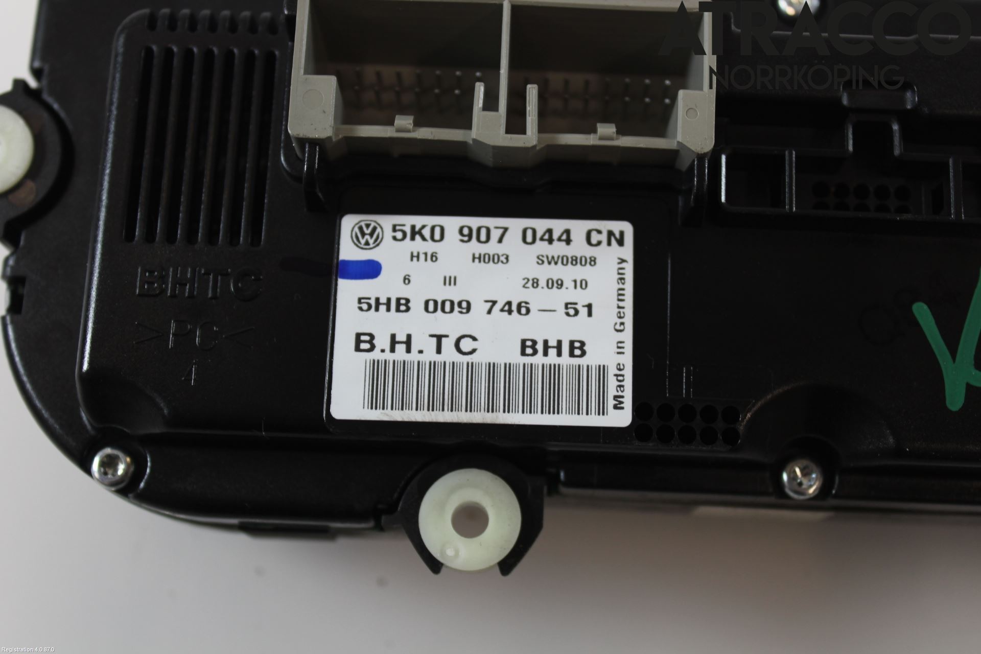 Volkswagen VW TOURAN 10-15 Värmereglage
