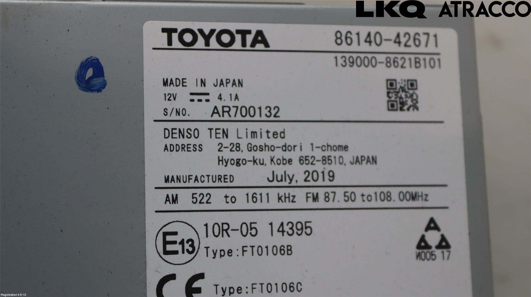 Toyota RAV4 19- Cd Radio - Multimediapanel