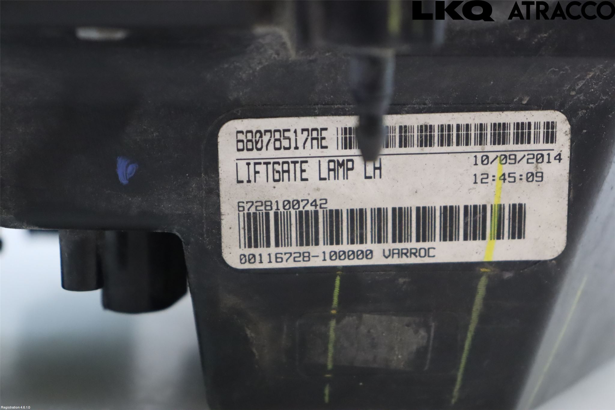 Fiat FREEMONT Bakljus Lucka Vä