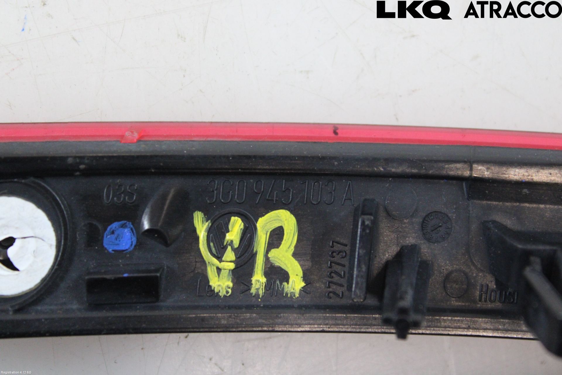 Volkswagen VW PASSAT 15-19 Dimljus/Reflex Bak