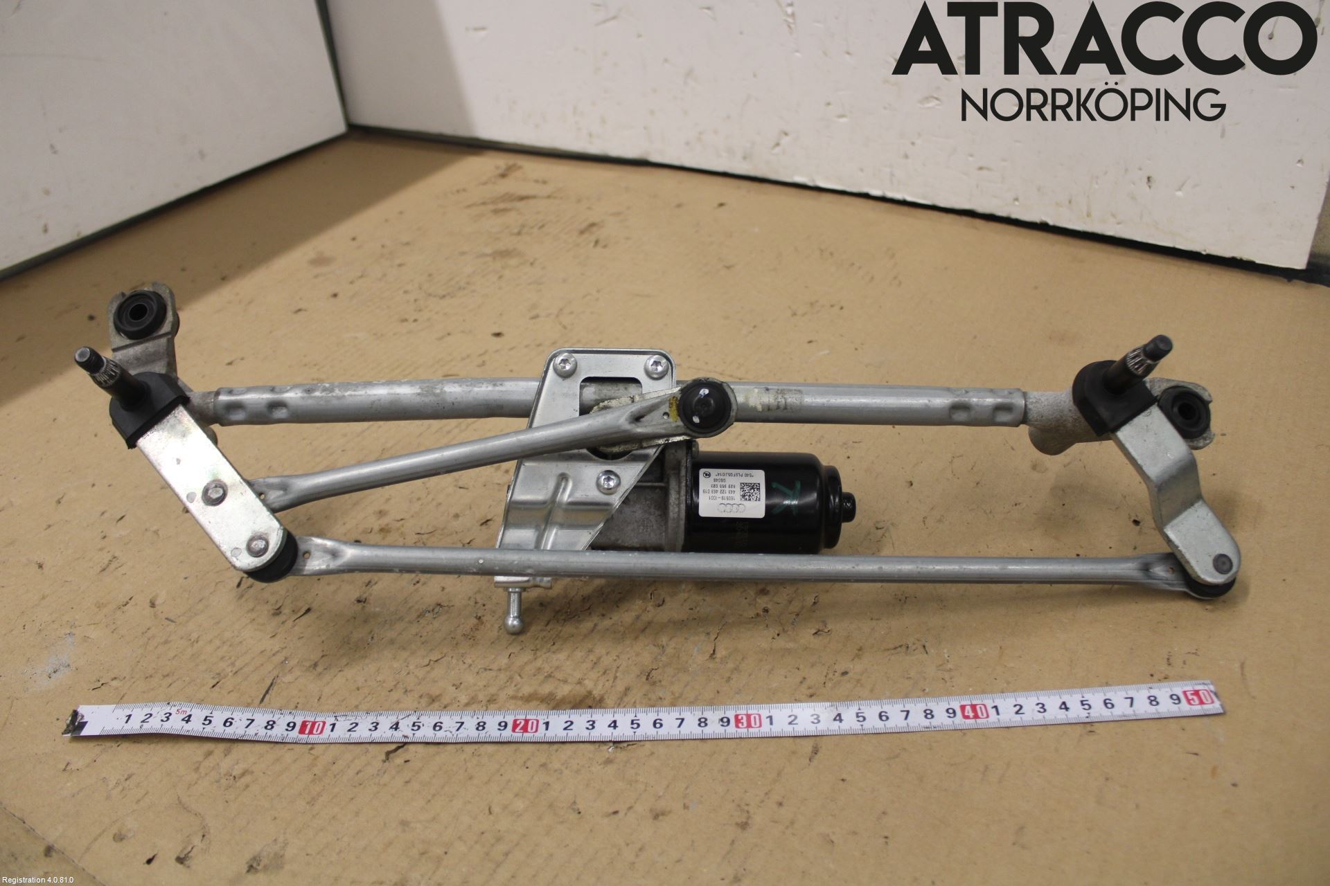 Audi A1 19- Torkarmekanism Vindruta