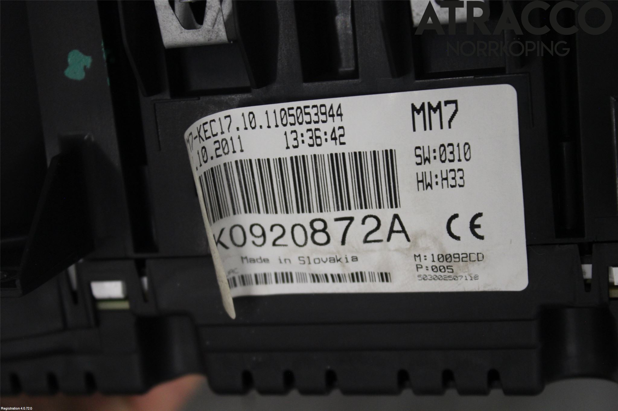 Volkswagen VW GOLF VI 09-13 Instrument Komb