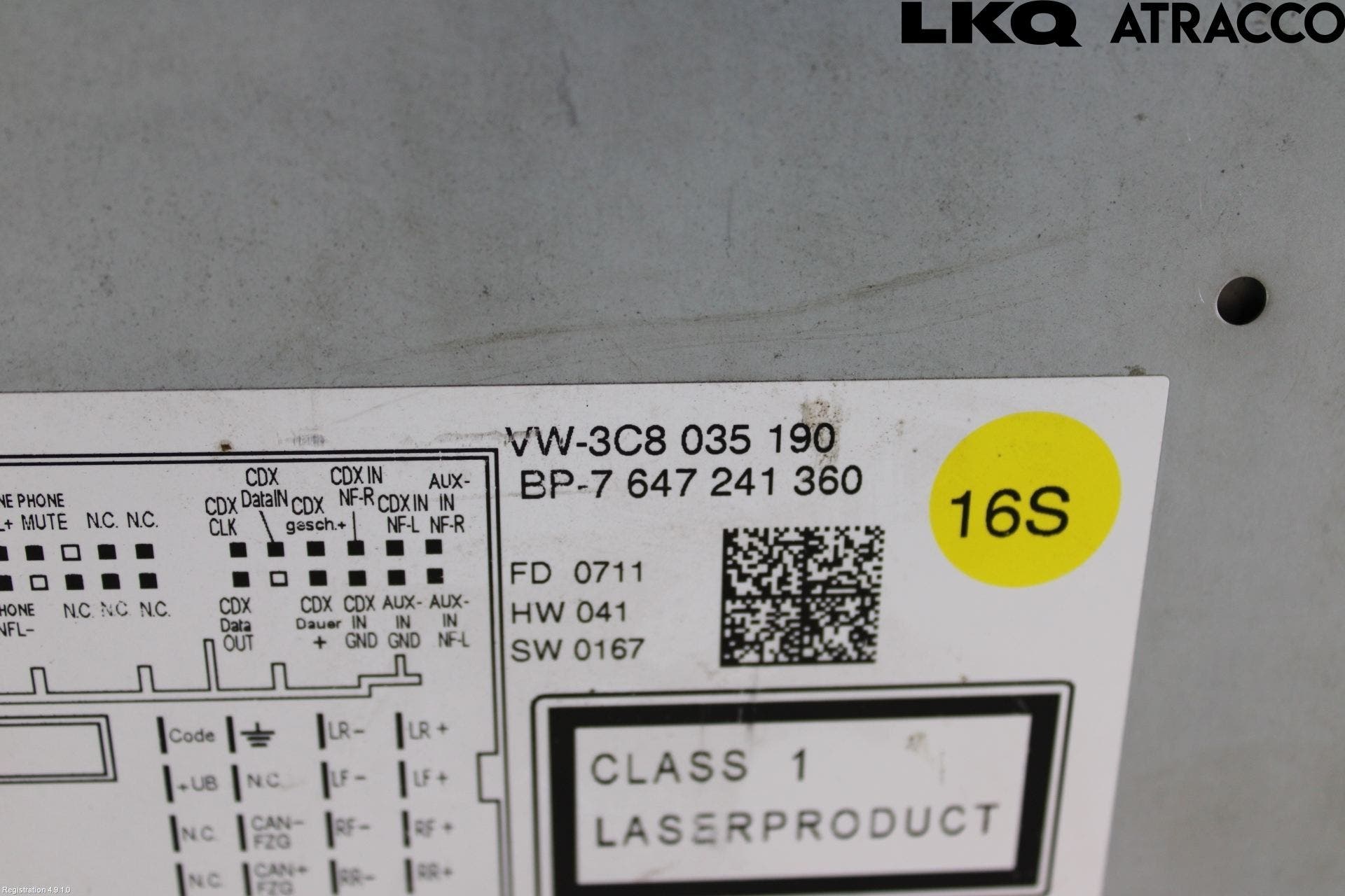 Volkswagen VW GOLF VI 09-13 Cd Radio - Multimediapanel