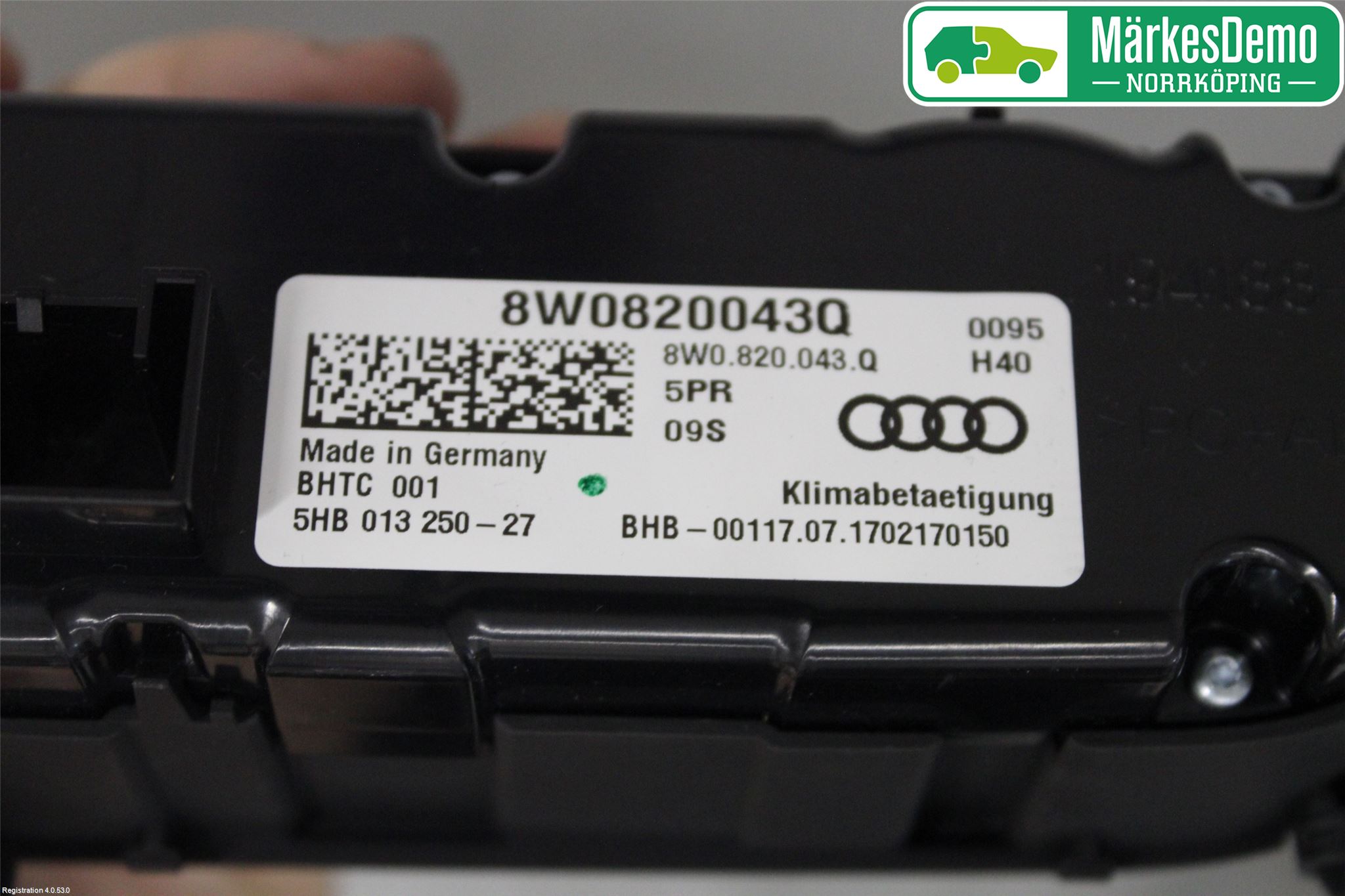 Audi A4/S4 B9 16-19 Värmereglage