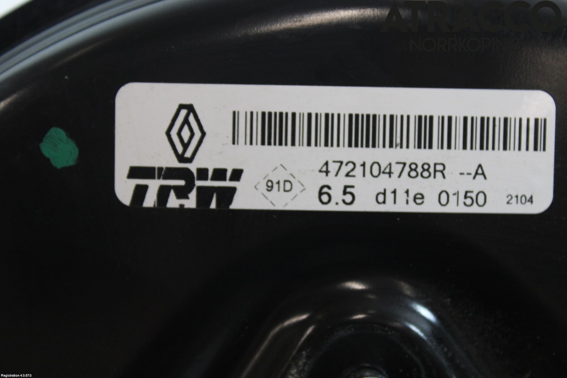 Renault CLIO IV 16-19 Bromsservo