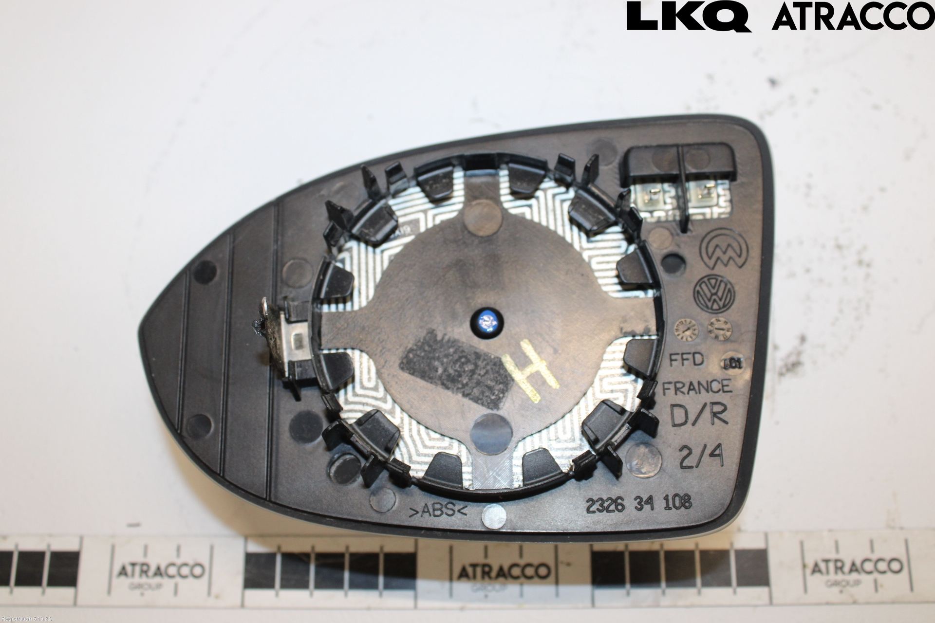 Volkswagen VW PASSAT 15-19 Spegelglas Hö