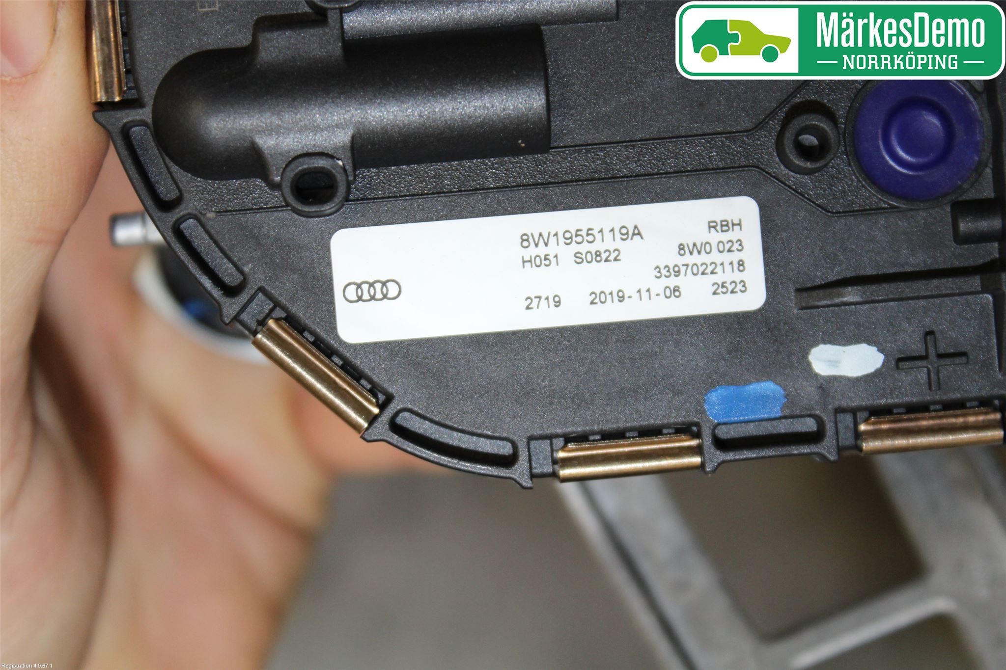 Audi A4/S4 B9 20- Torkarmekanism Vindruta