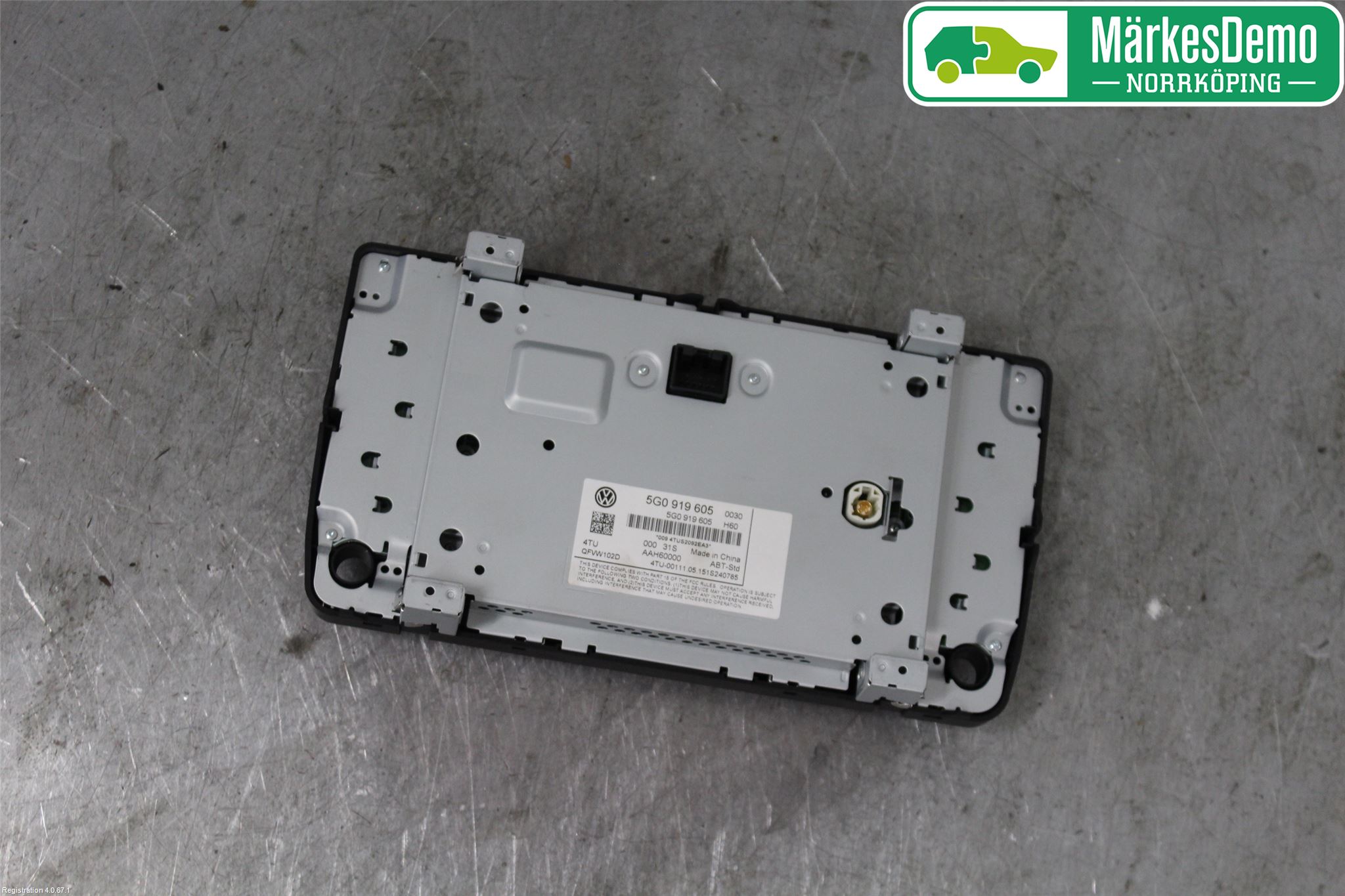 Volkswagen VW GOLF / E-GOLF VII 13-20 Multifunktionsdisplay