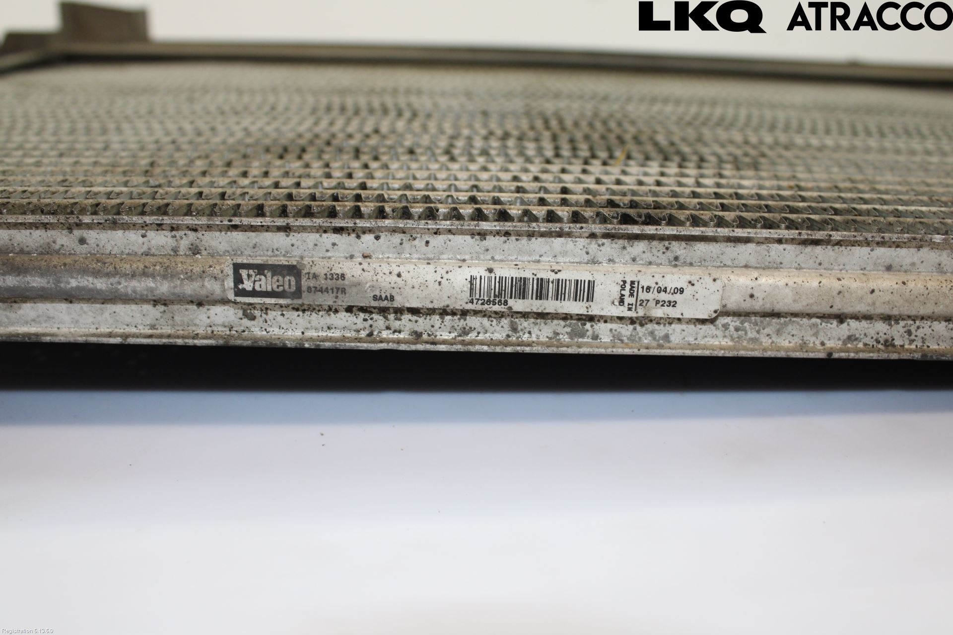 Saab 9-5     06-10 Laddluft-Intercooler Kyl