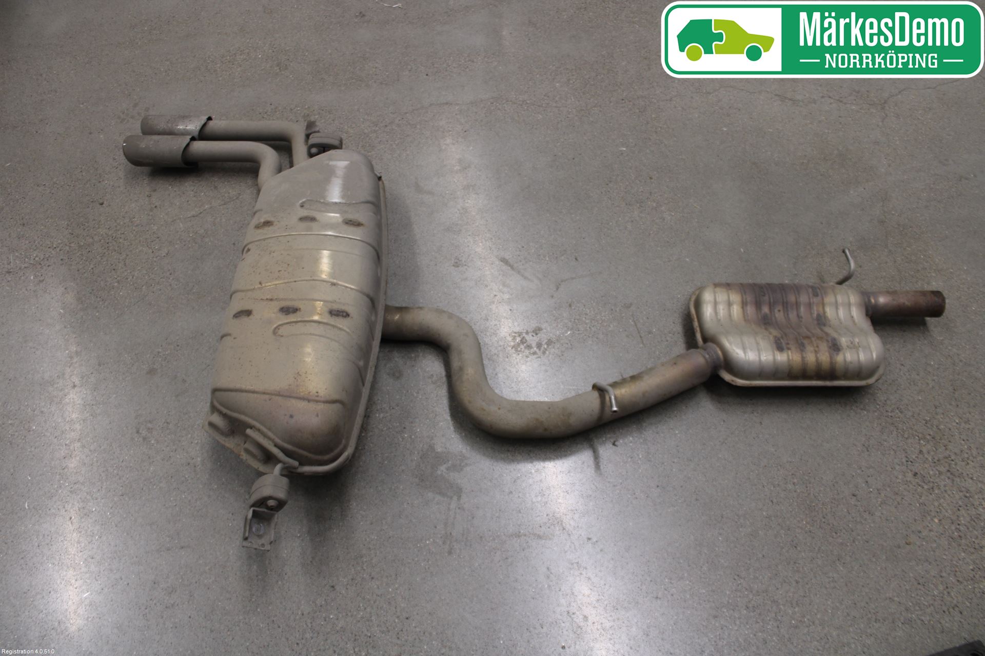 Audi A3/S3 8V 13-20 Avgas Bakre Dämpare