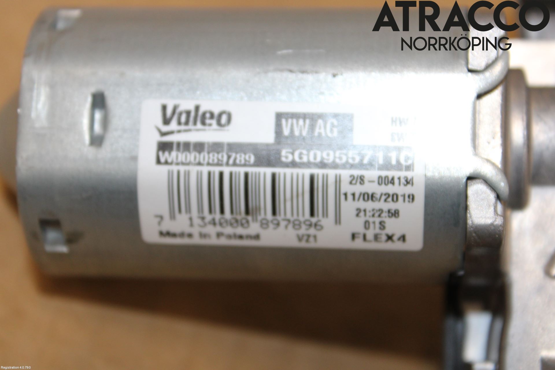 Volkswagen VW GOLF / E-GOLF VII 13-20 Torkarmotor Baklucka