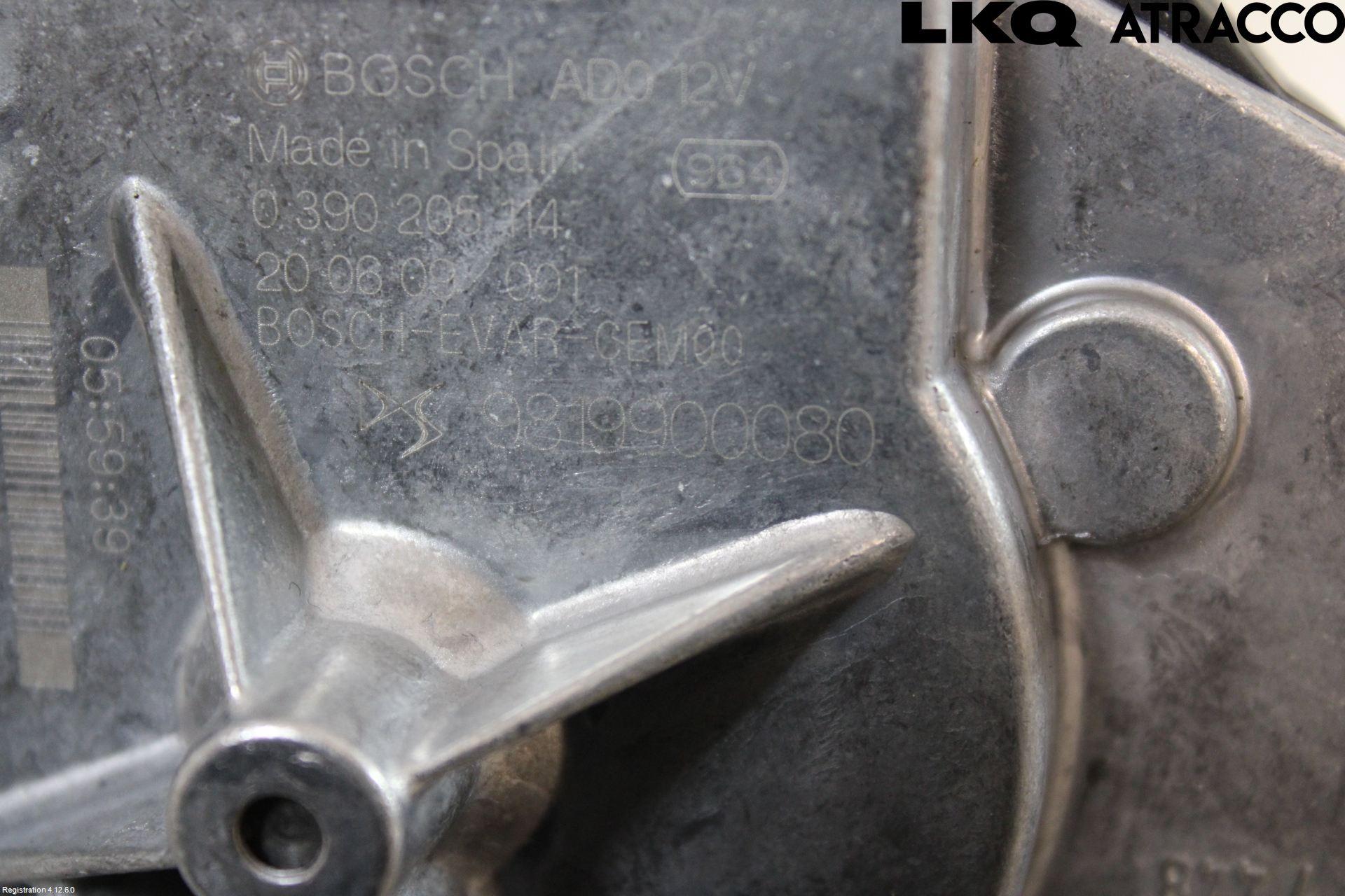 Peugeot 208/E-208 20- Torkarmotor Baklucka