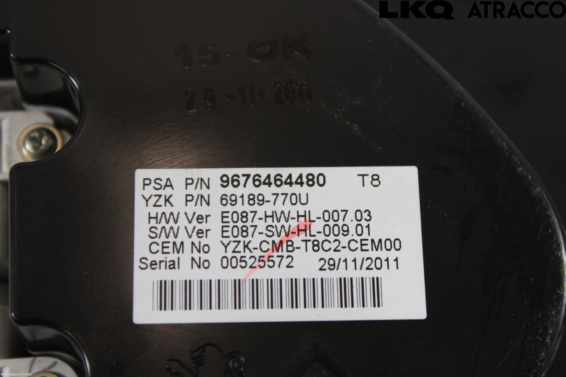 Peugeot 5008 10-16 Instrument Komb