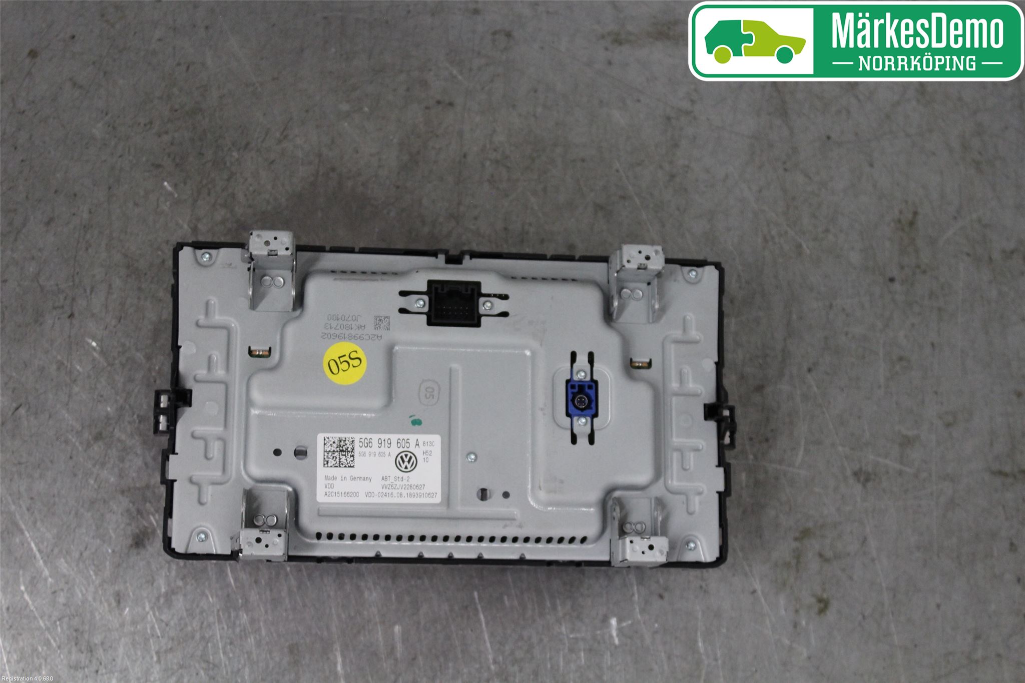 Volkswagen VW GOLF / E-GOLF VII 13-20 Multifunktionsdisplay