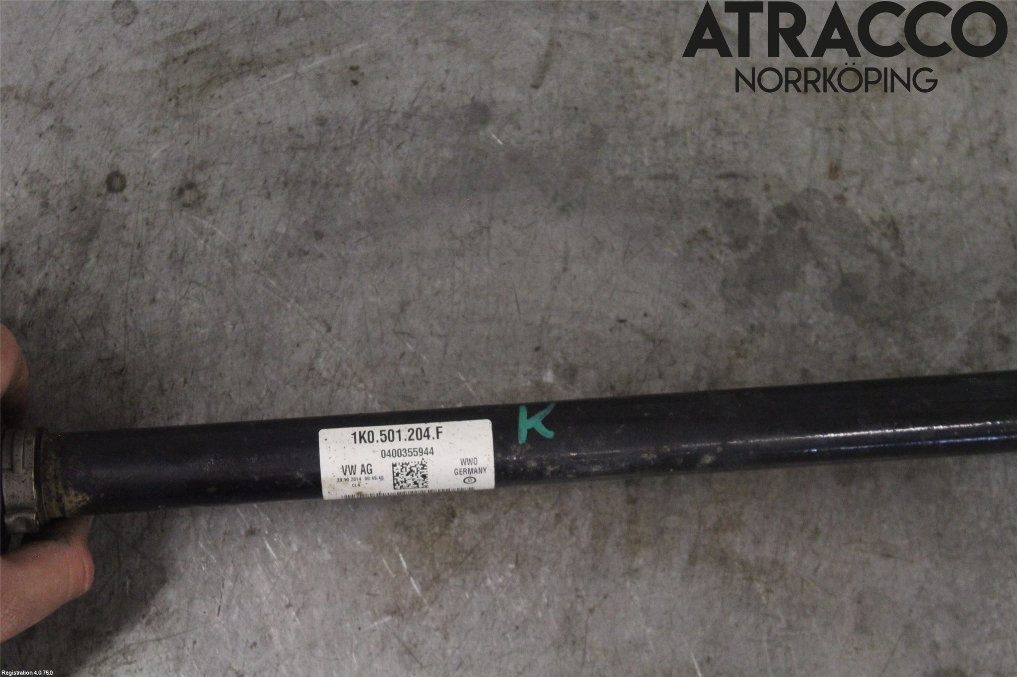 Volkswagen VW PASSAT 11-14 Drivaxel Bak Höger