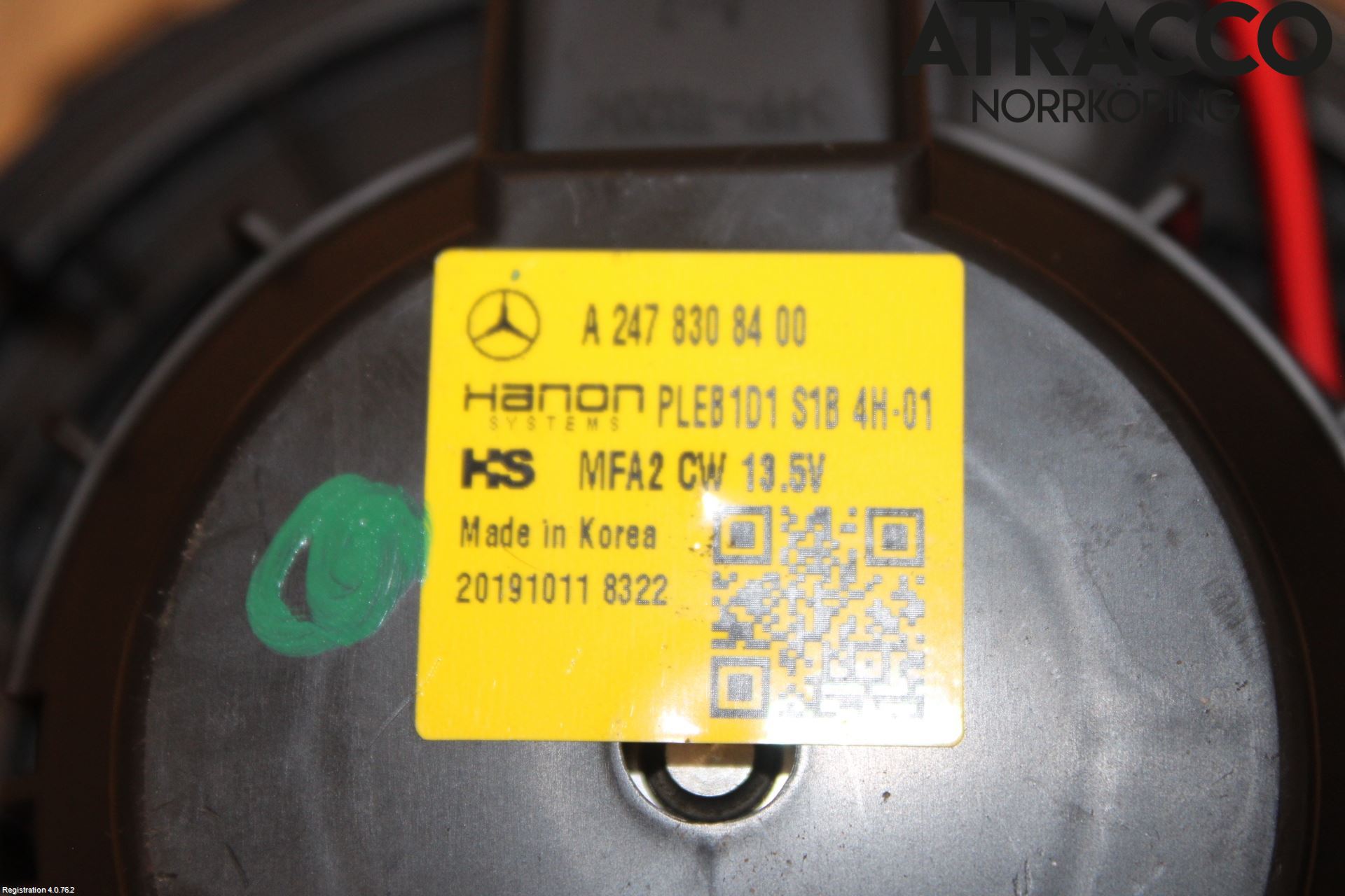 Mercedes-Benz MB CLA-KLASS (C118/X118) 19- Värmefläkt