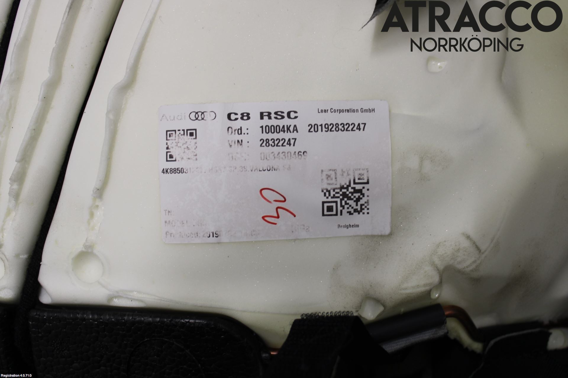 Audi A7 Sportback 4K 18- Inredning Sittdyna Bak