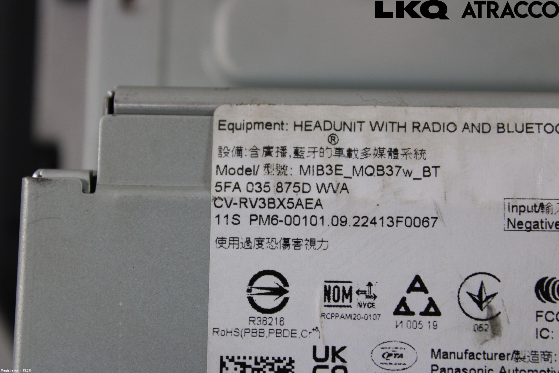 Seat LEON 20- Cd Radio - Multimediapanel