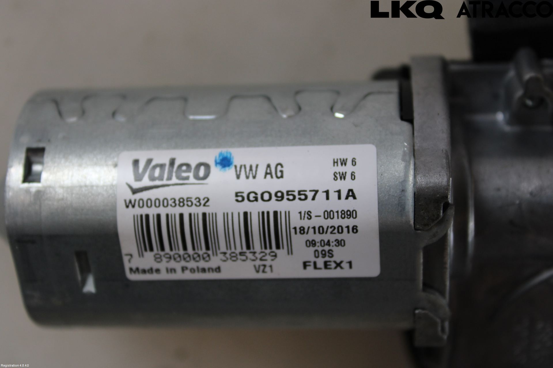 Volkswagen VW PASSAT 15-19 Torkarmotor Baklucka