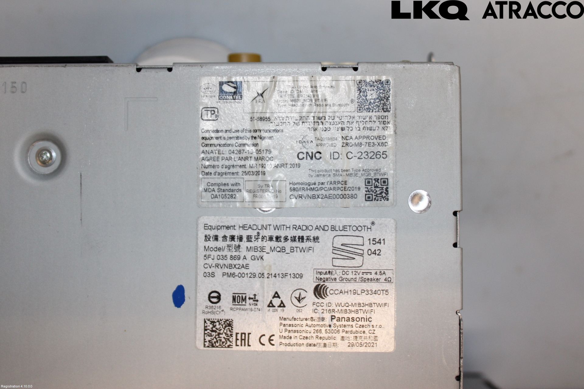 Seat IBIZA V 21- Cd Radio - Multimediapanel
