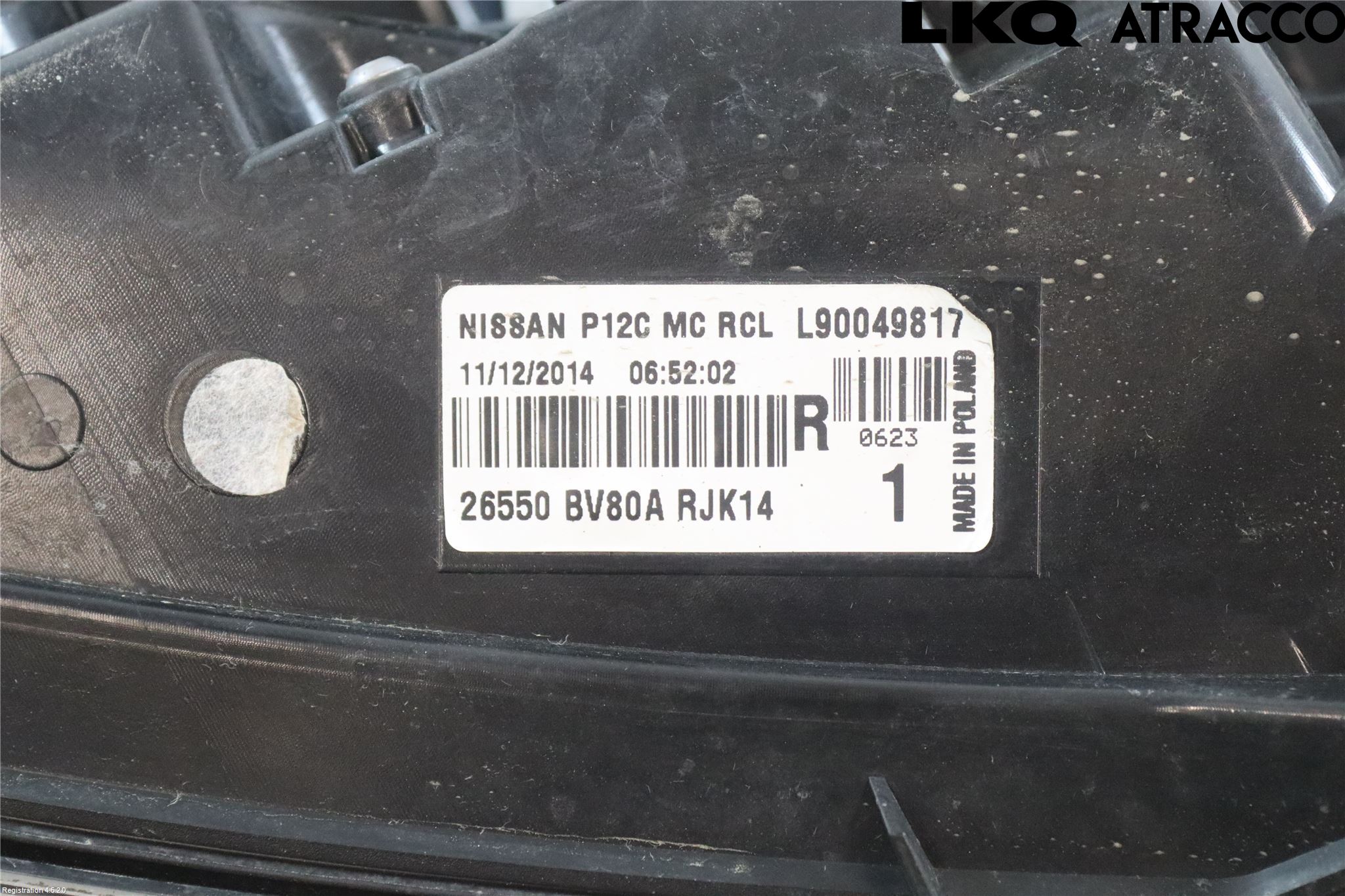 Nissan JUKE 14-19 Bakljus Höger