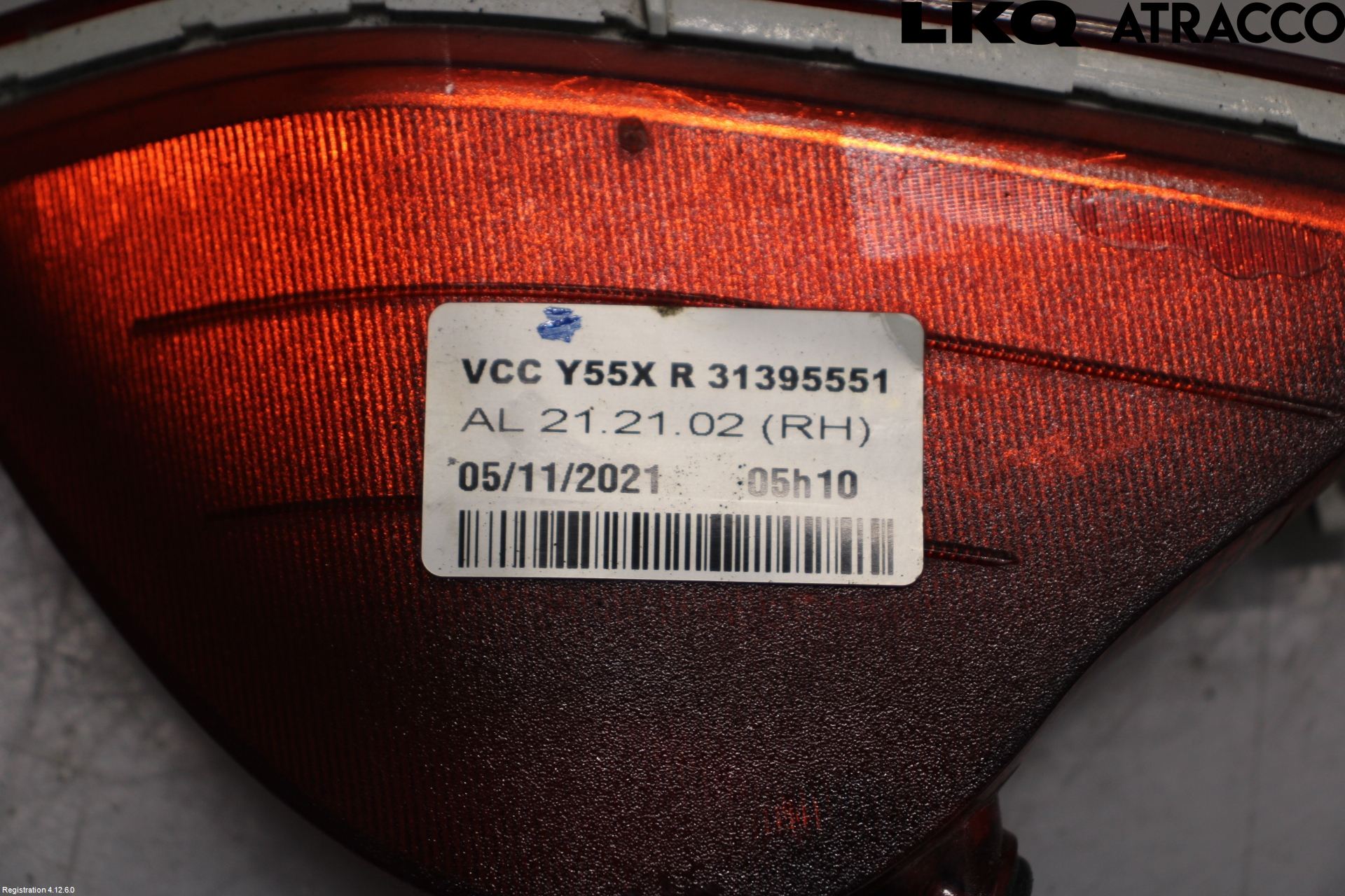 Volvo V40 12-19 Dimljus/Reflex Bak