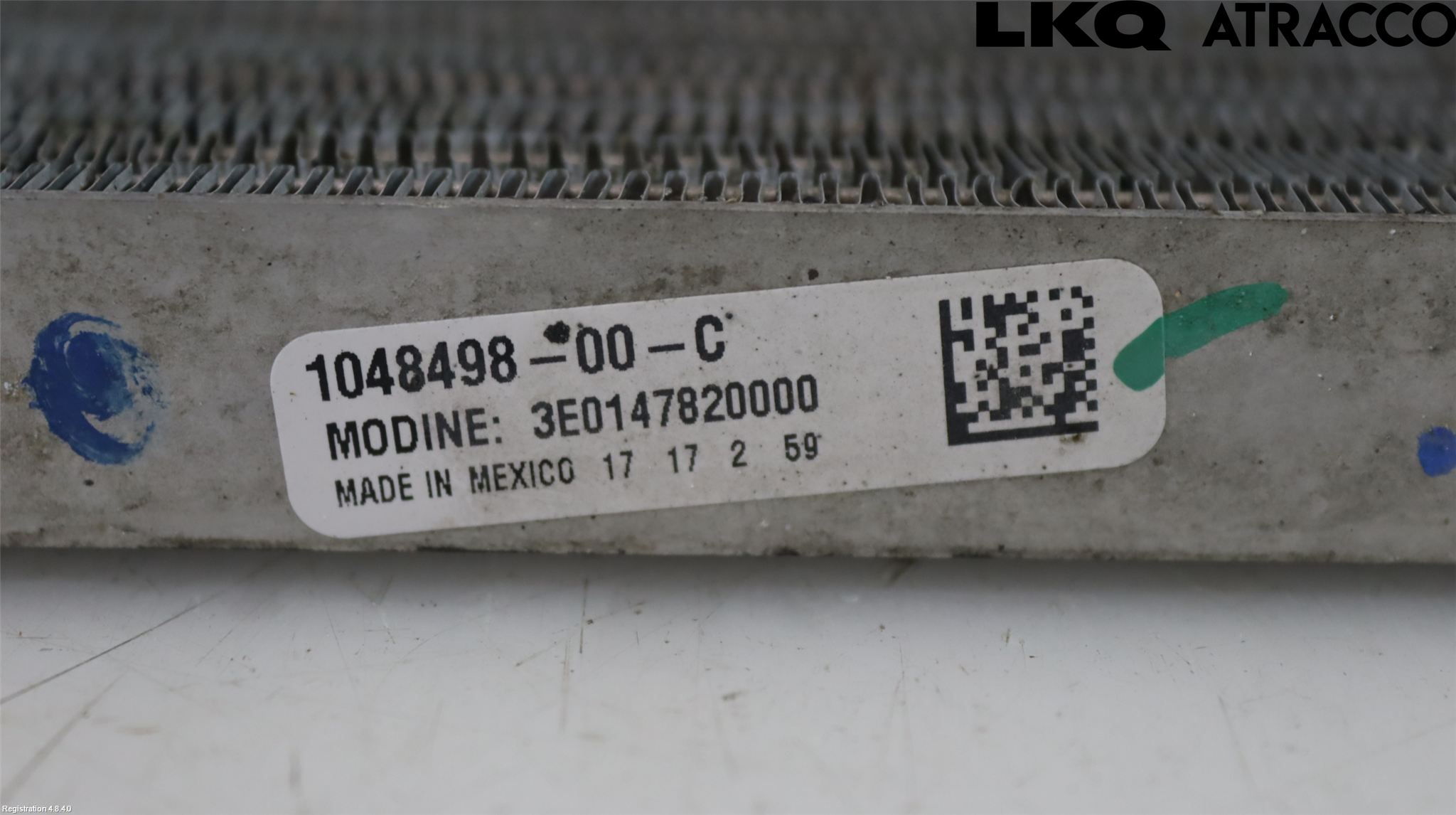 Tesla MODEL X 16- Ac Kondensor-Kylare