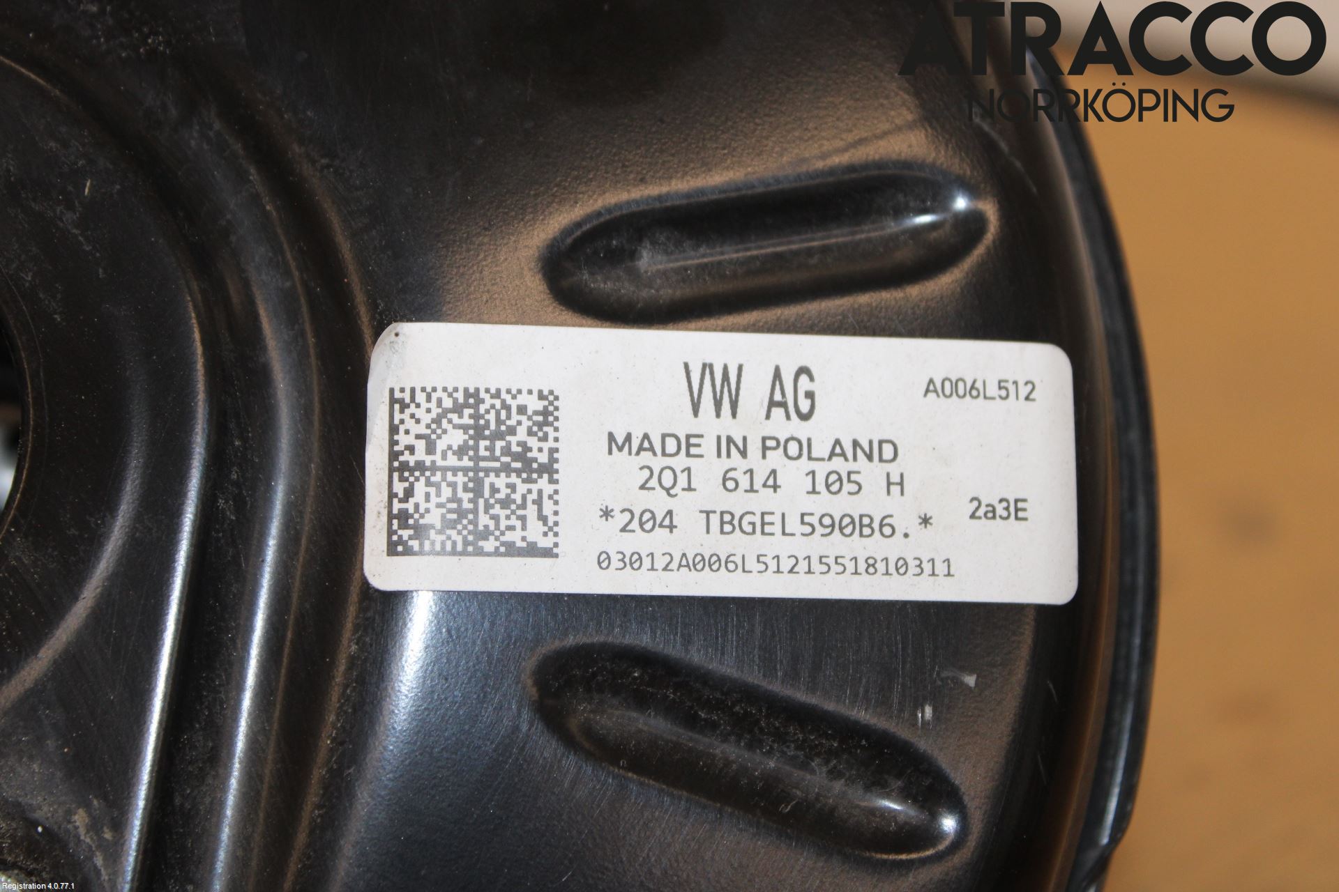 Volkswagen VW POLO VI 18->> Bromsservo