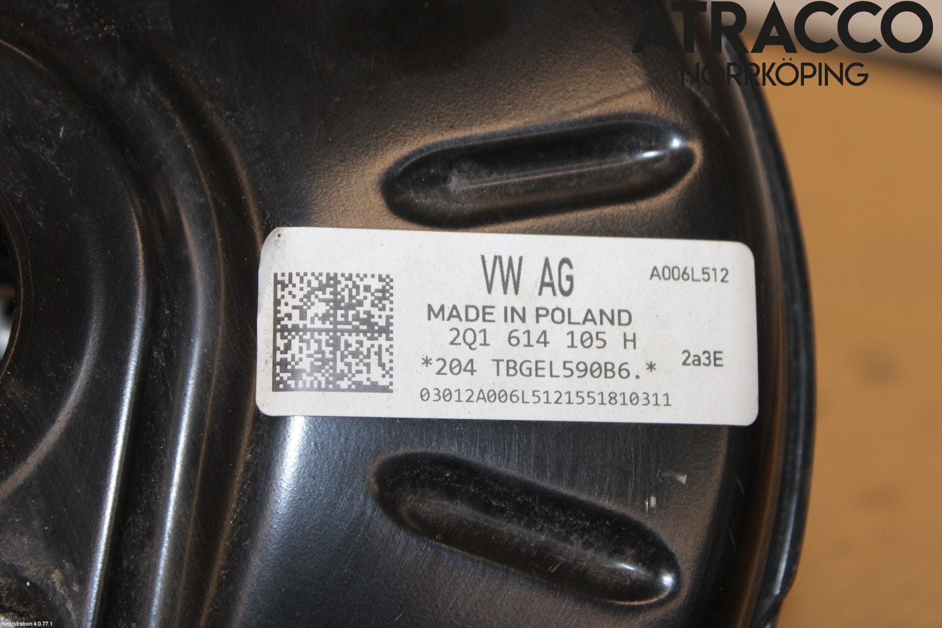 Volkswagen VW POLO VI 18->> Bromsservo