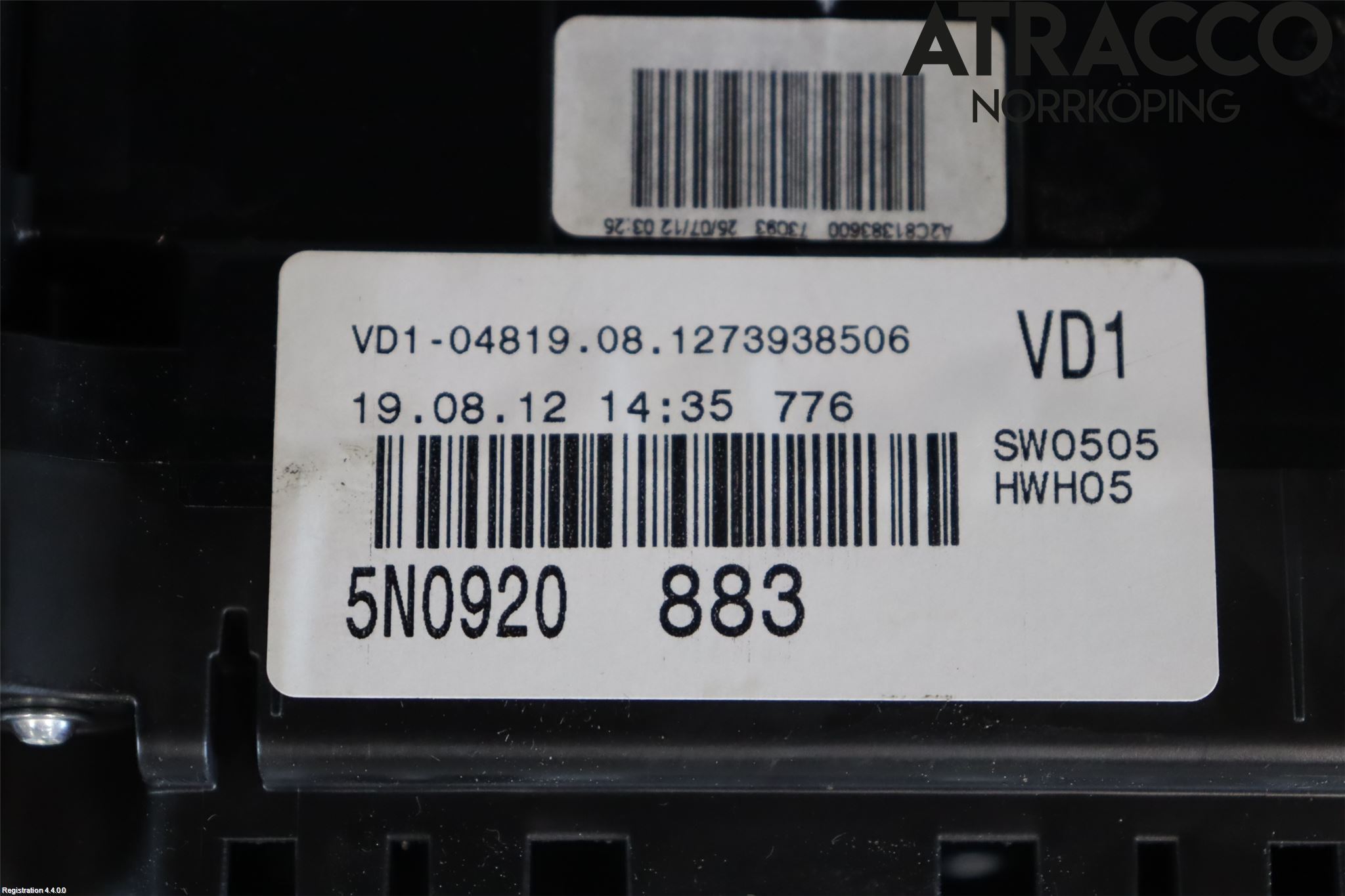 Volkswagen VW TIGUAN 07-16 Instrument Komb