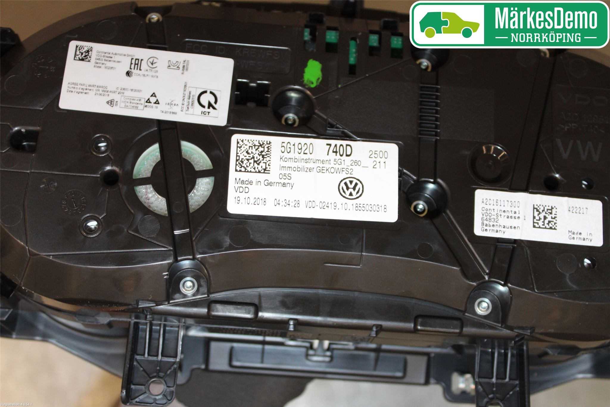 Volkswagen VW GOLF / E-GOLF VII 13-20 Instrument Komb